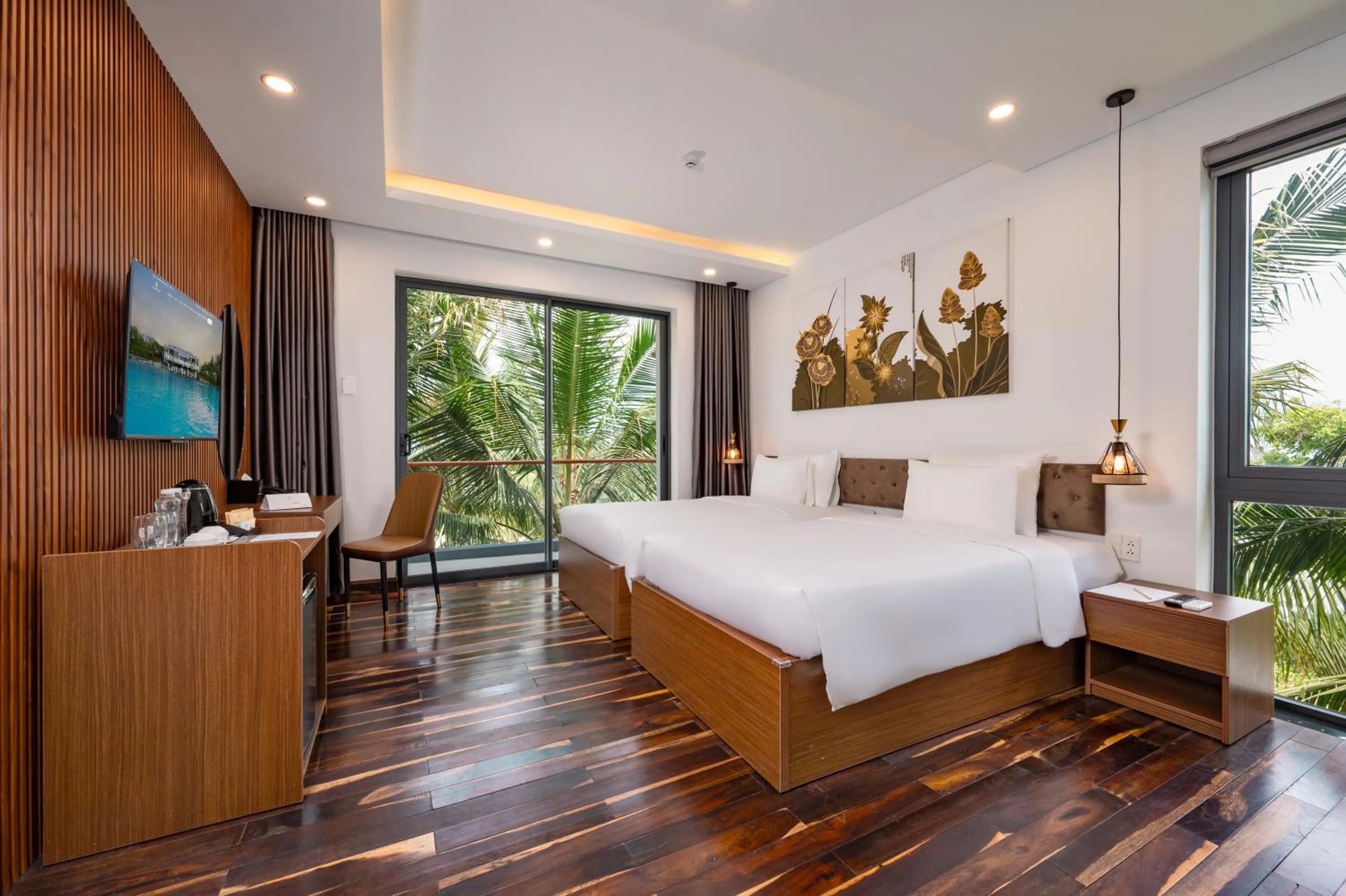 Bed in Langco Bay Retreat