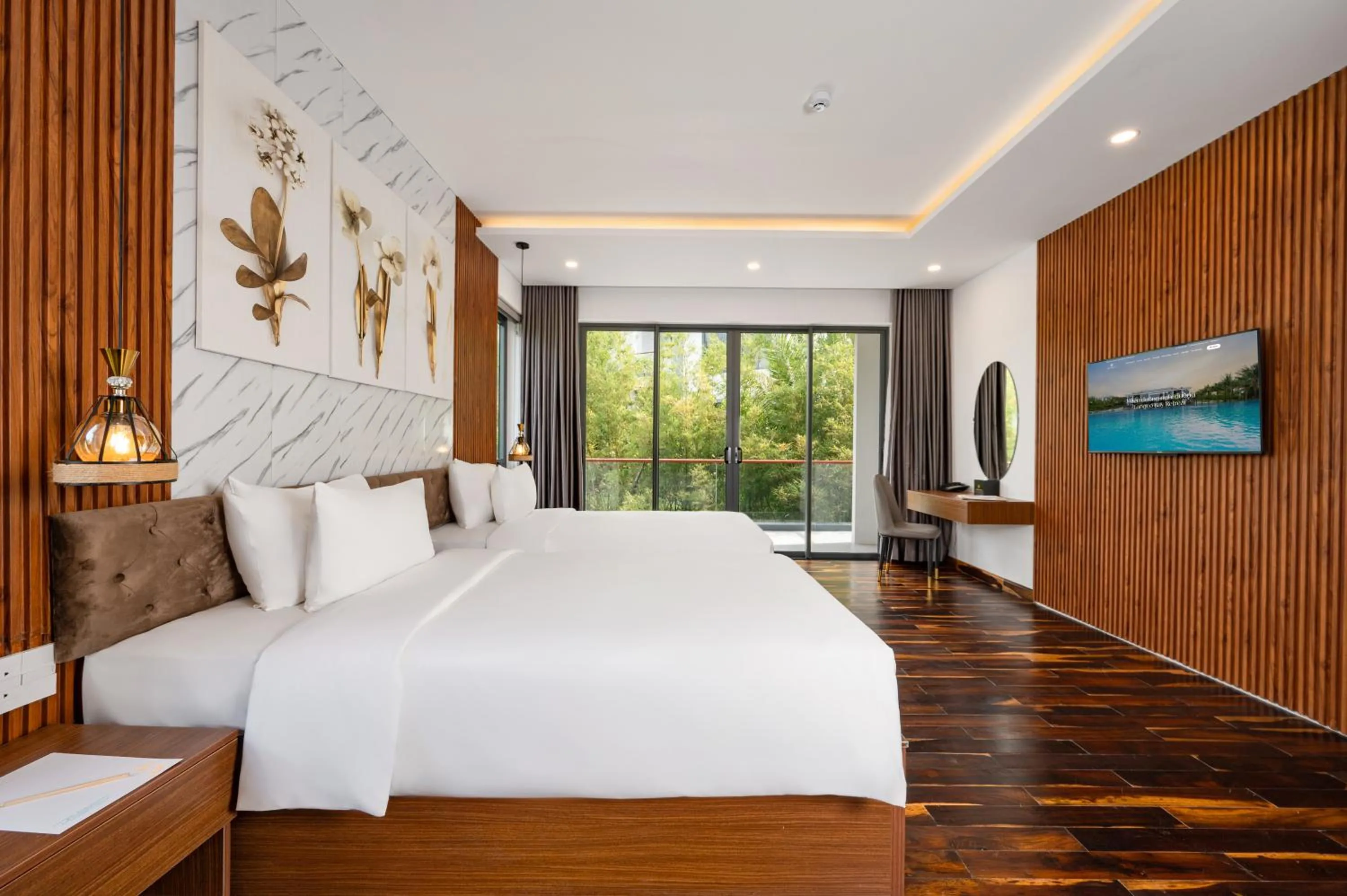 TV and multimedia, Bed in Langco Bay Retreat