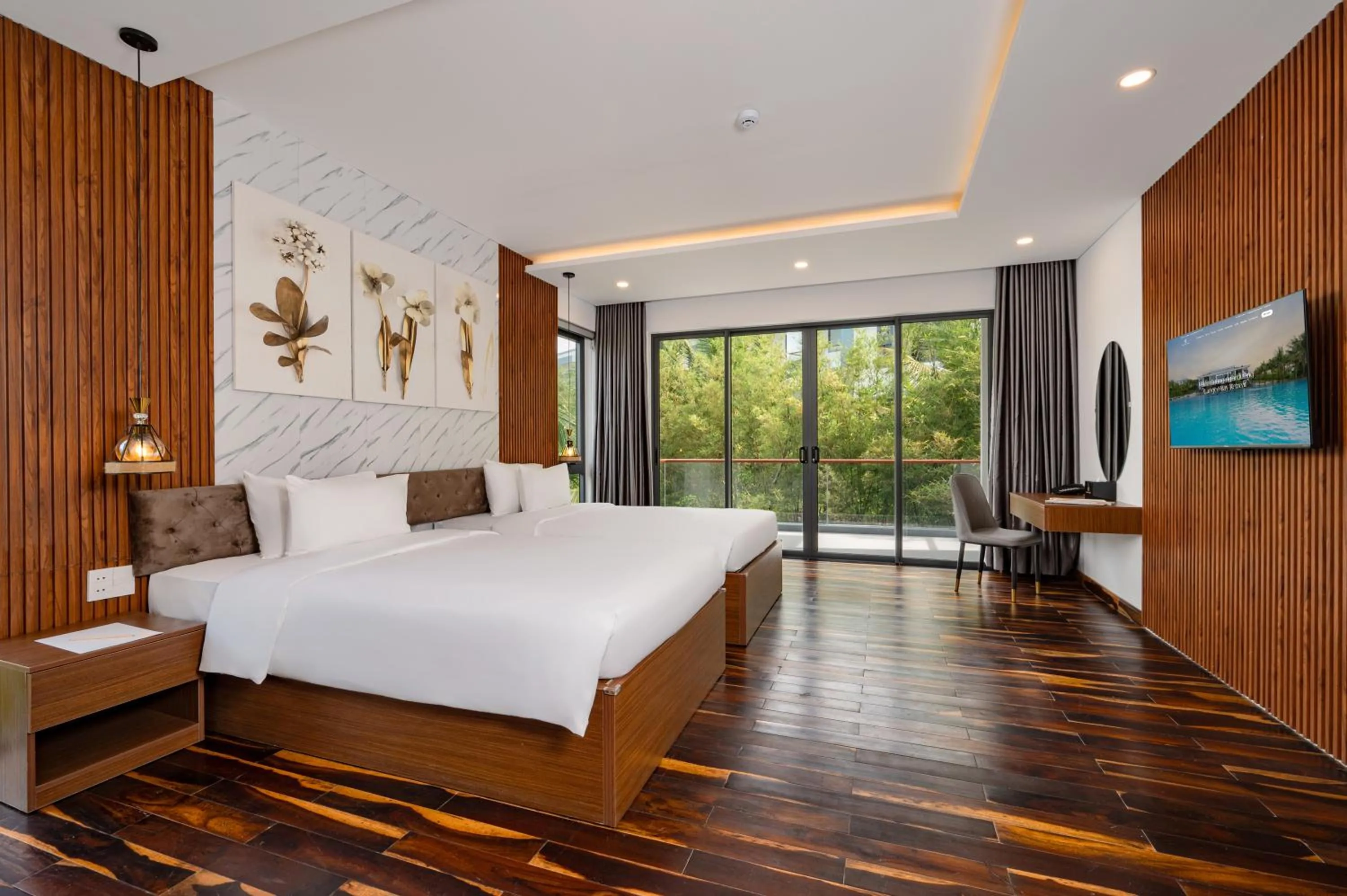 Bed in Langco Bay Retreat