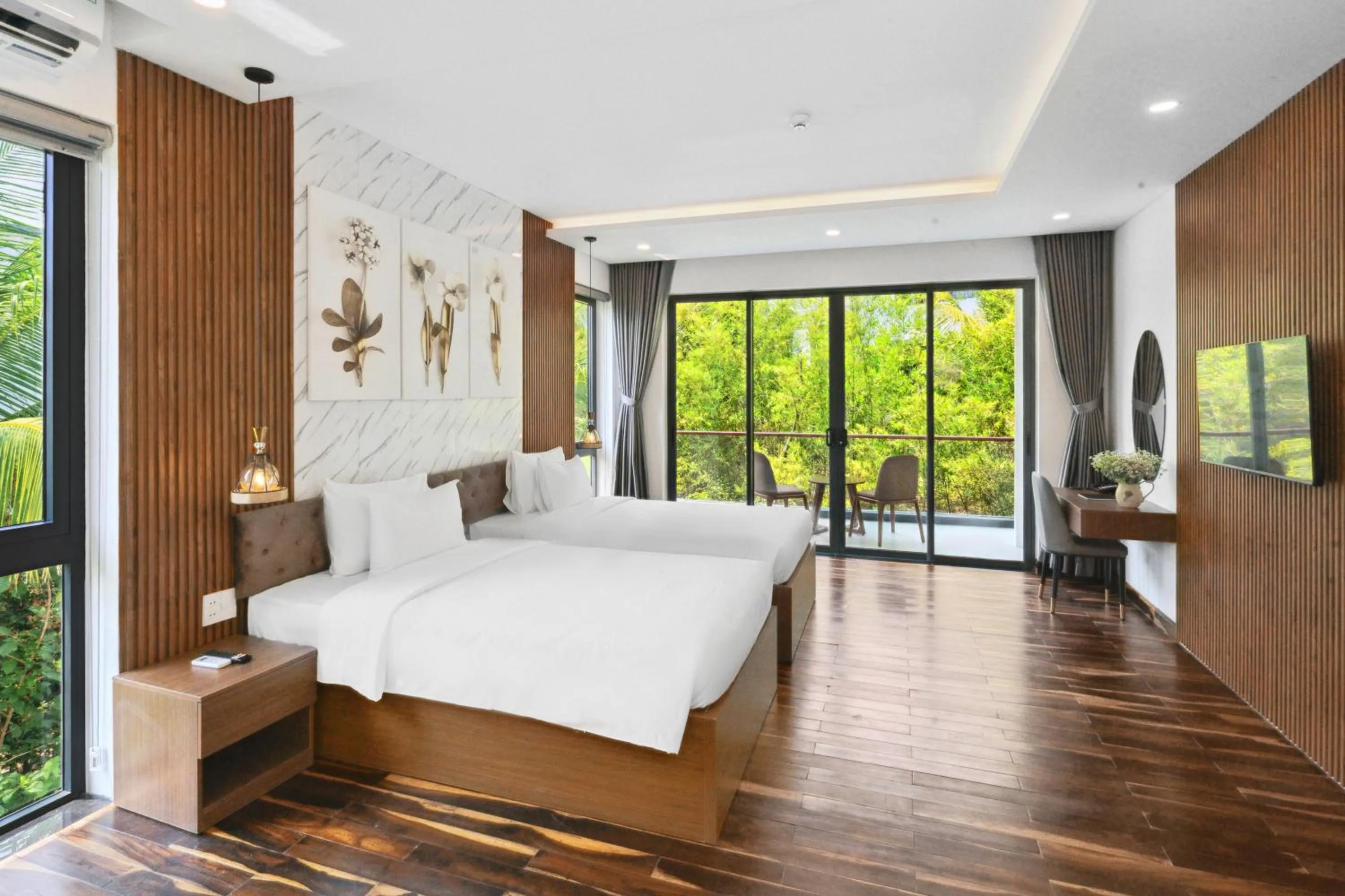 Bed in Langco Bay Retreat