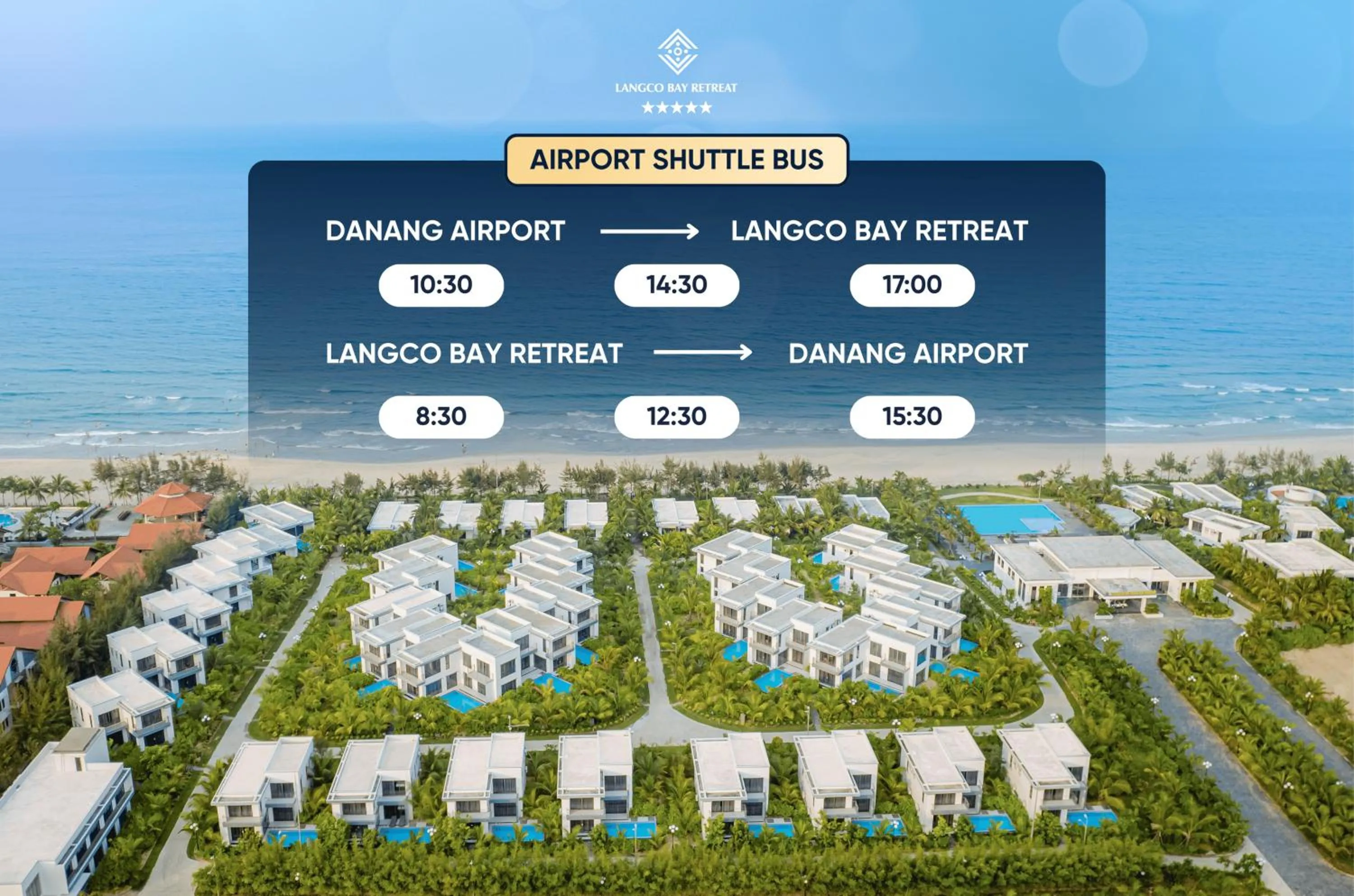 Text overlay in Langco Bay Retreat