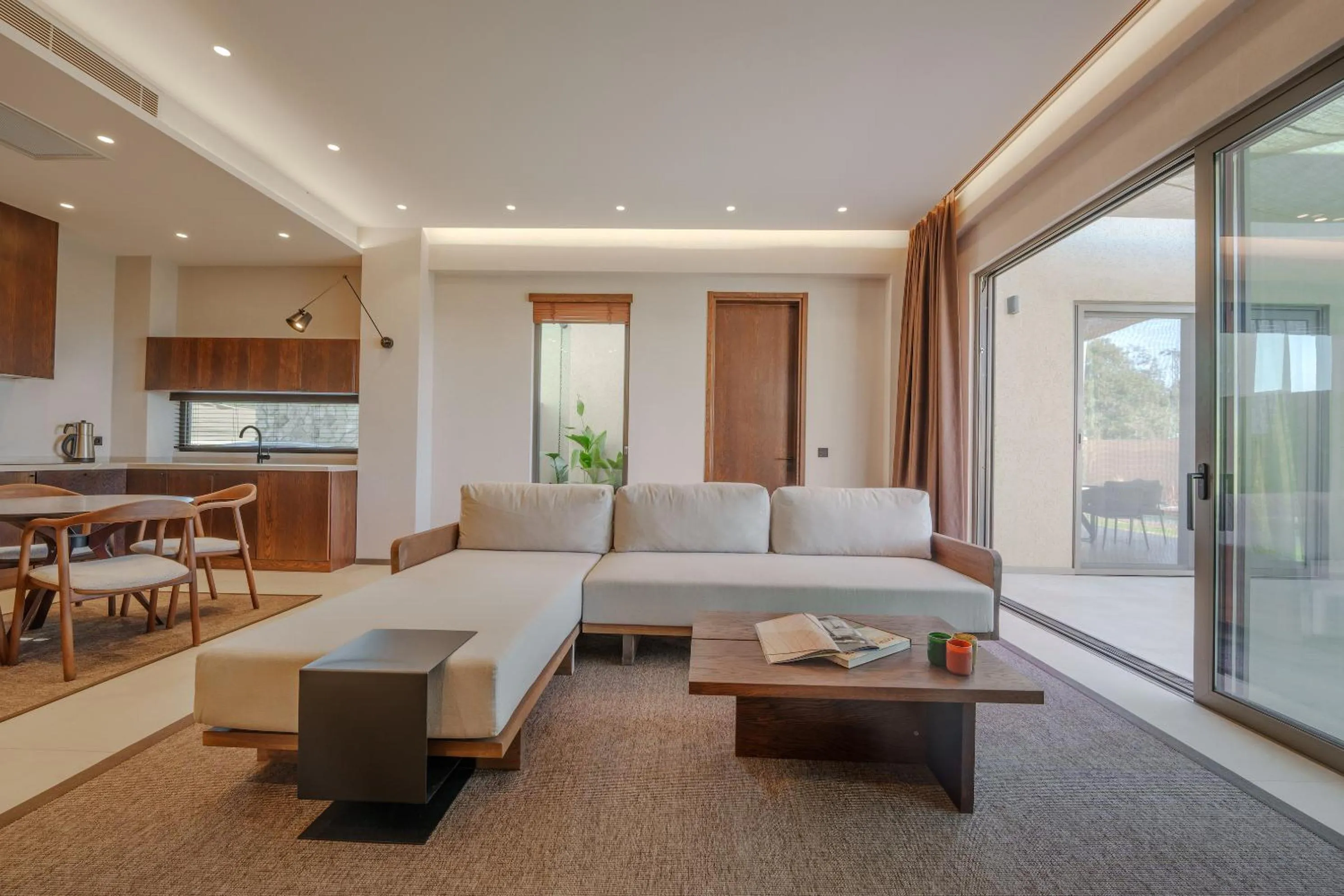 Living room, Bed in Silence Villas