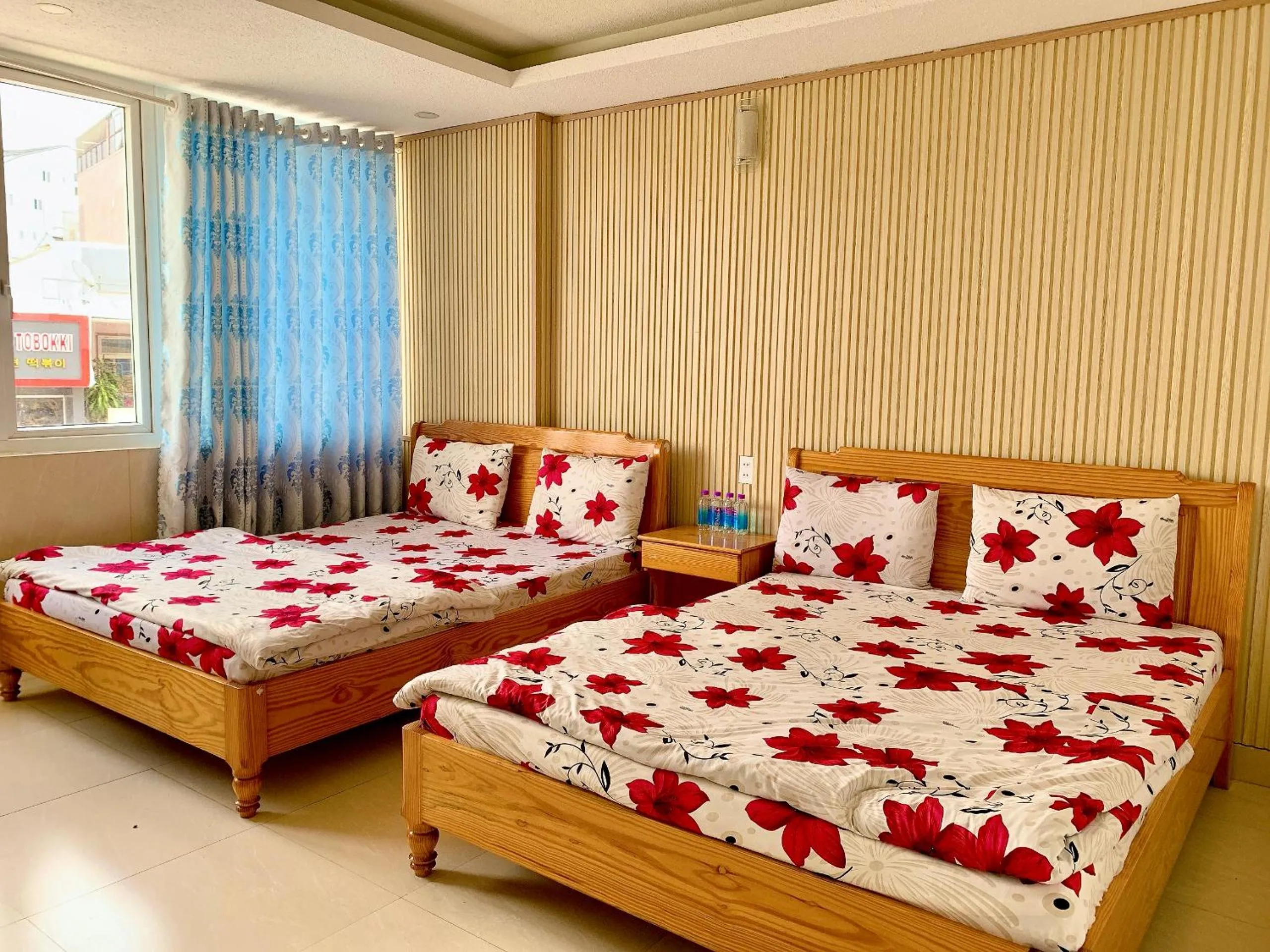 Bed in Hoang Nguyen Hotel