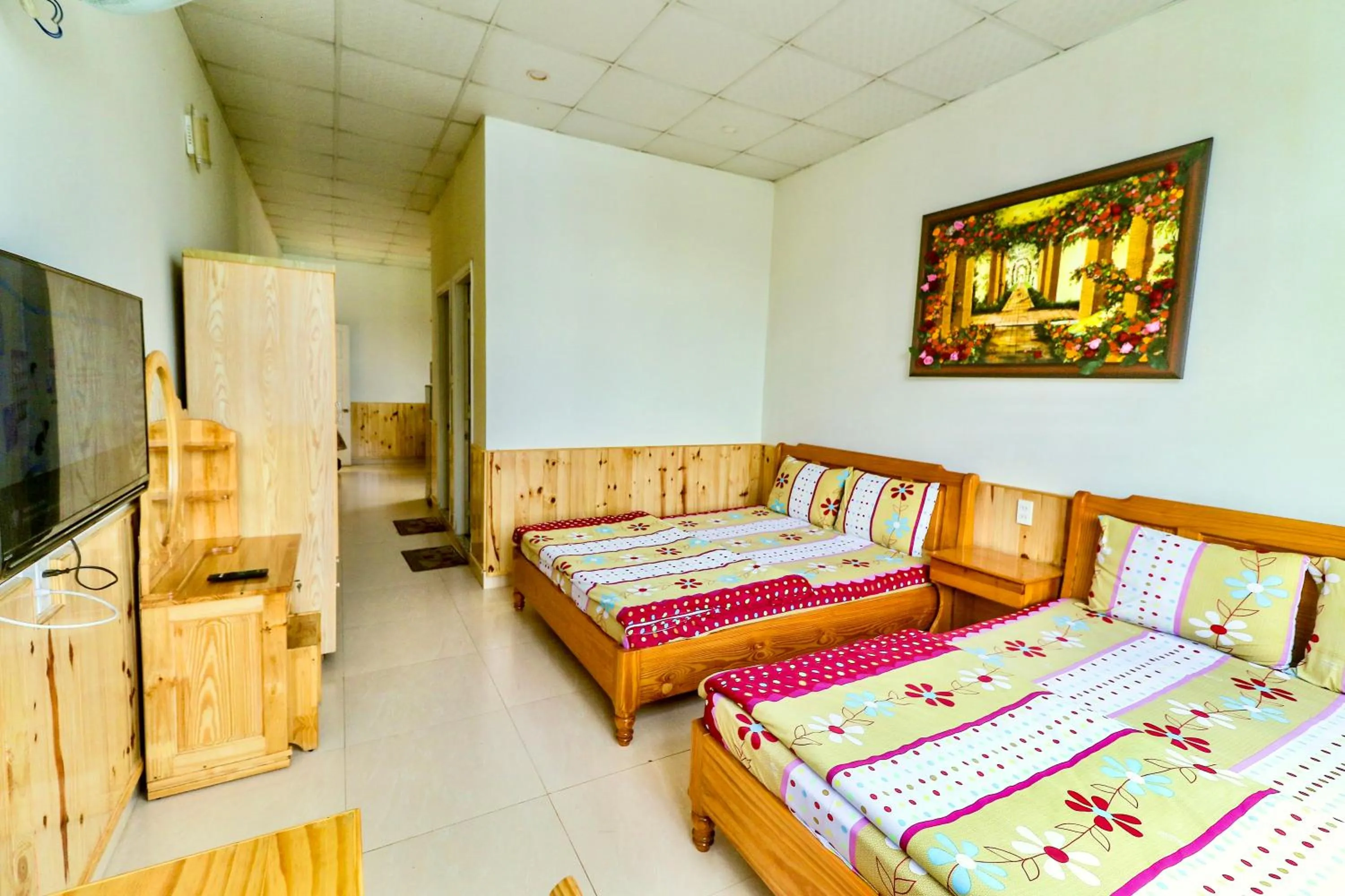 Bed in Hoang Nguyen Hotel