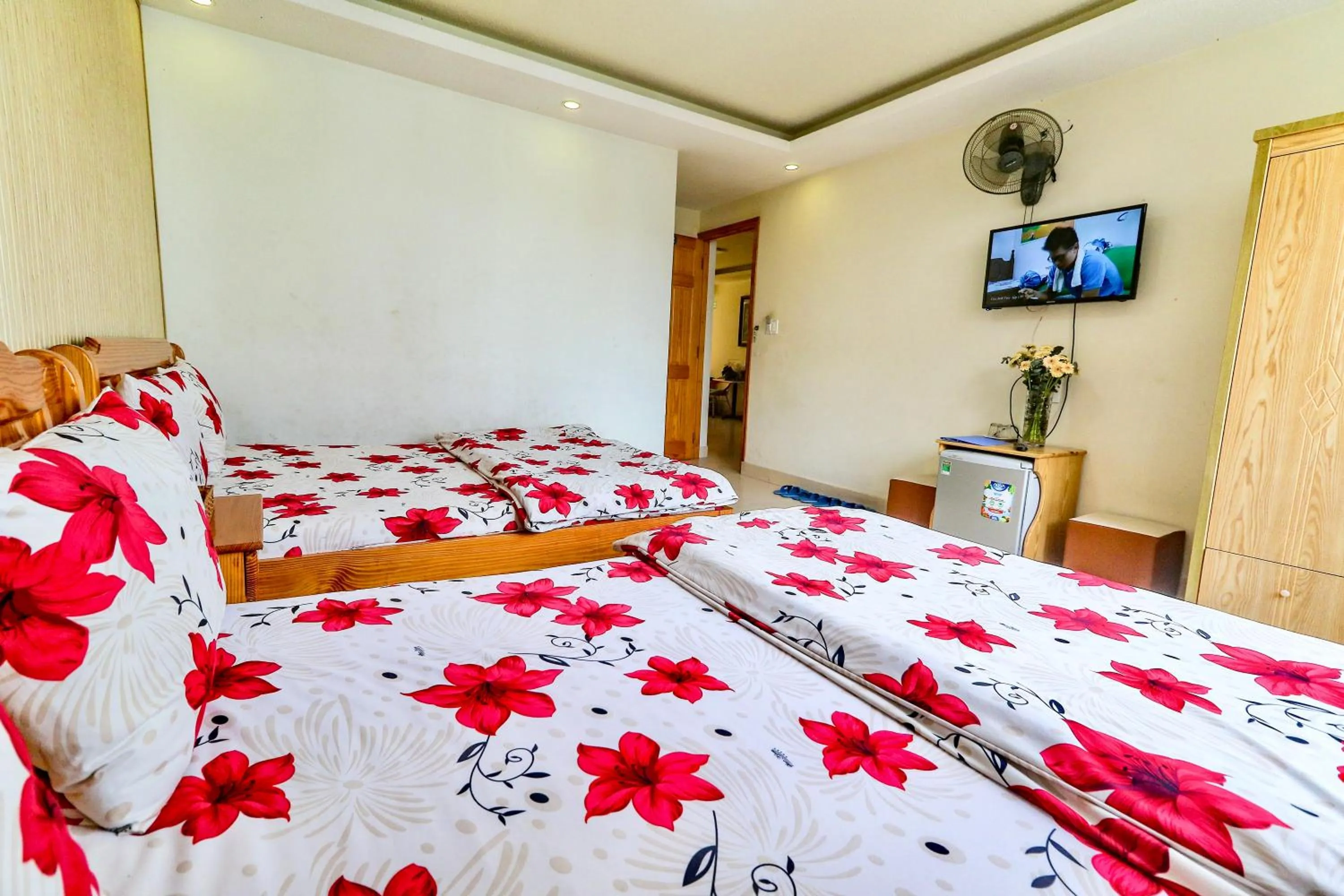 Bed in Hoang Nguyen Hotel