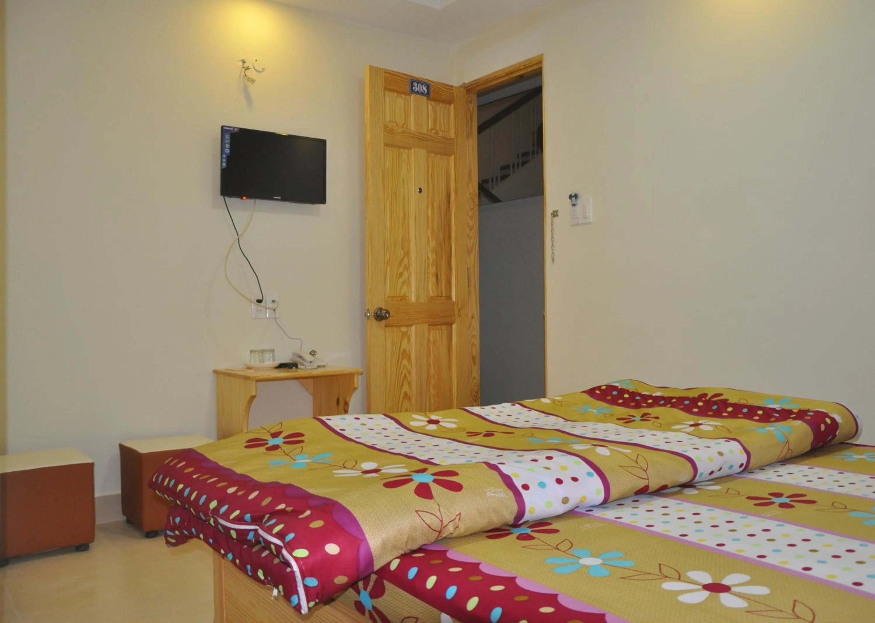 Bed in Hoang Nguyen Hotel