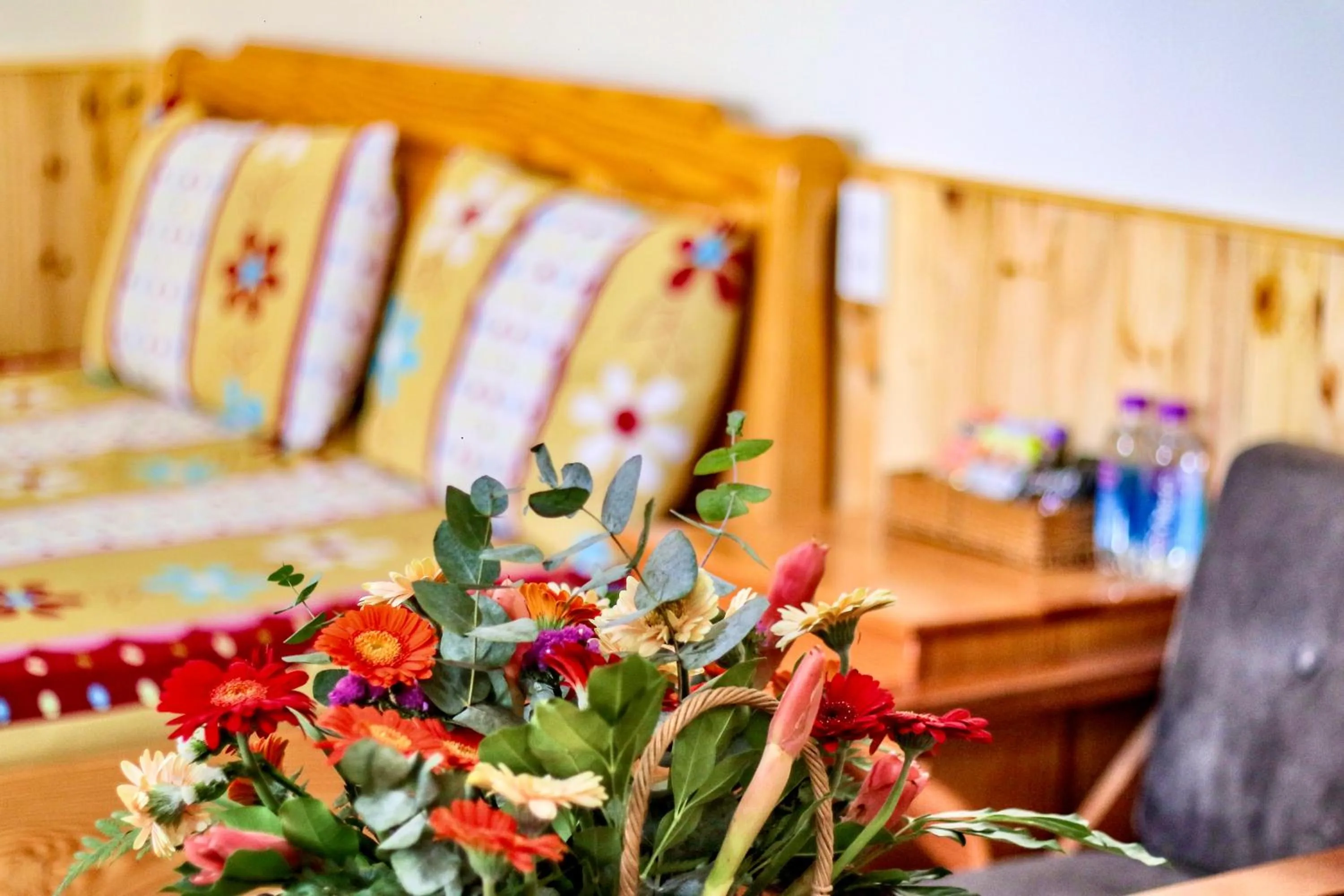 Decorative detail, Bed in Hoang Nguyen Hotel