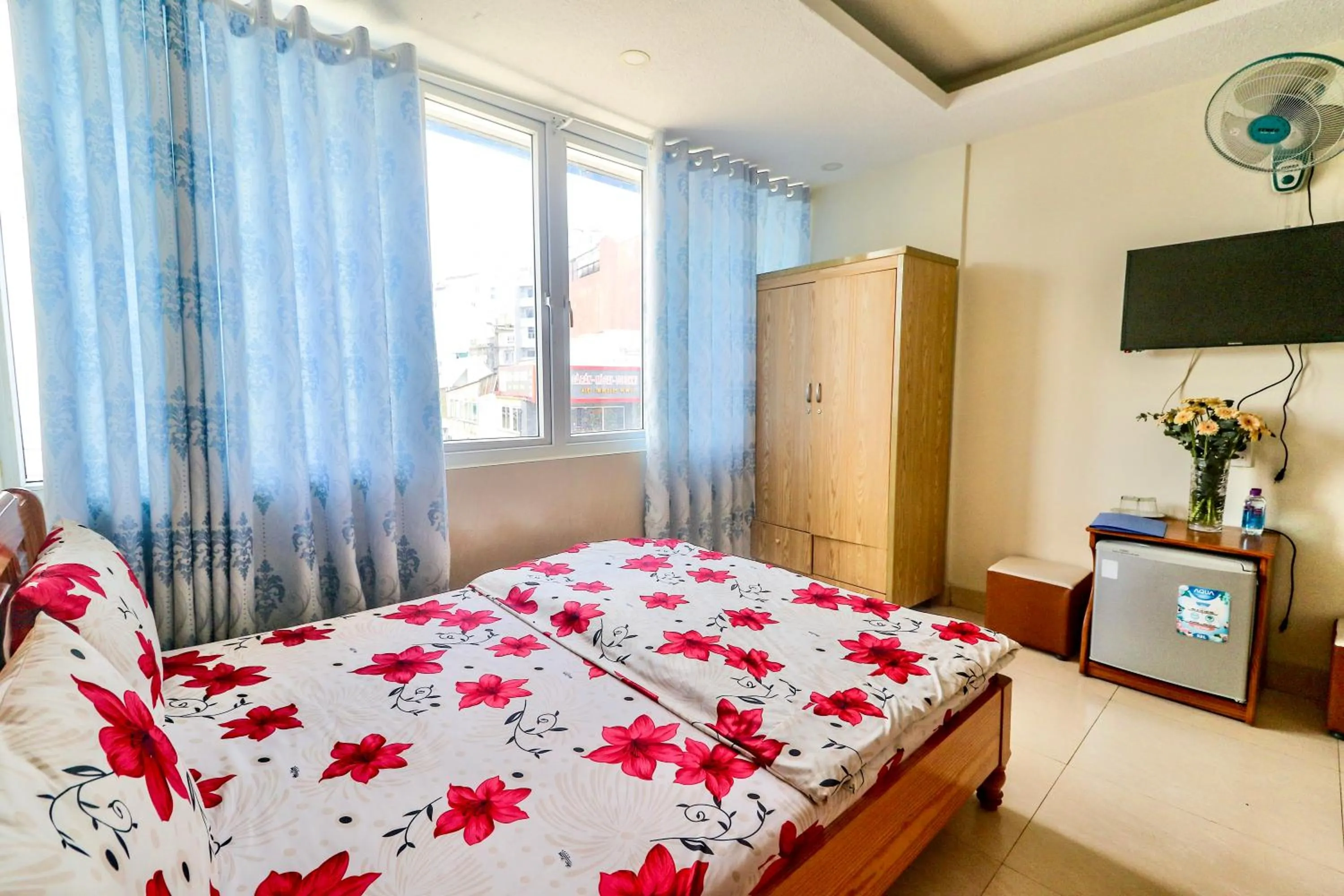 Bed in Hoang Nguyen Hotel