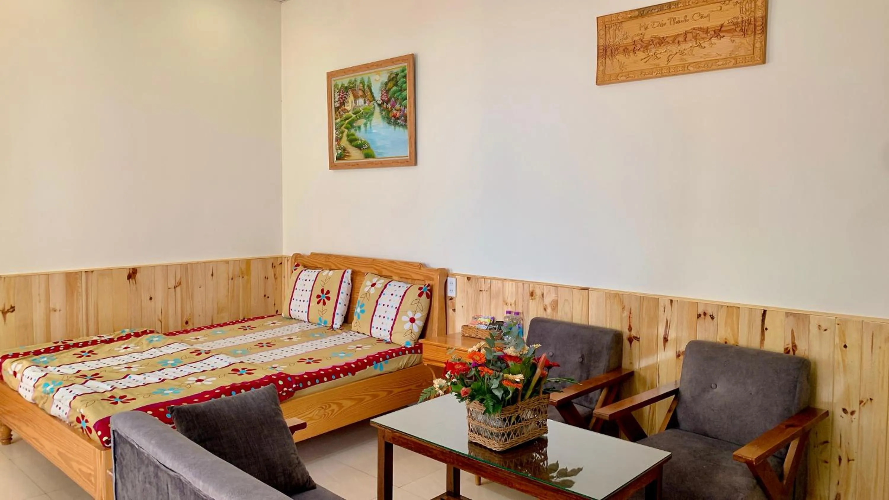 Bed in Hoang Nguyen Hotel