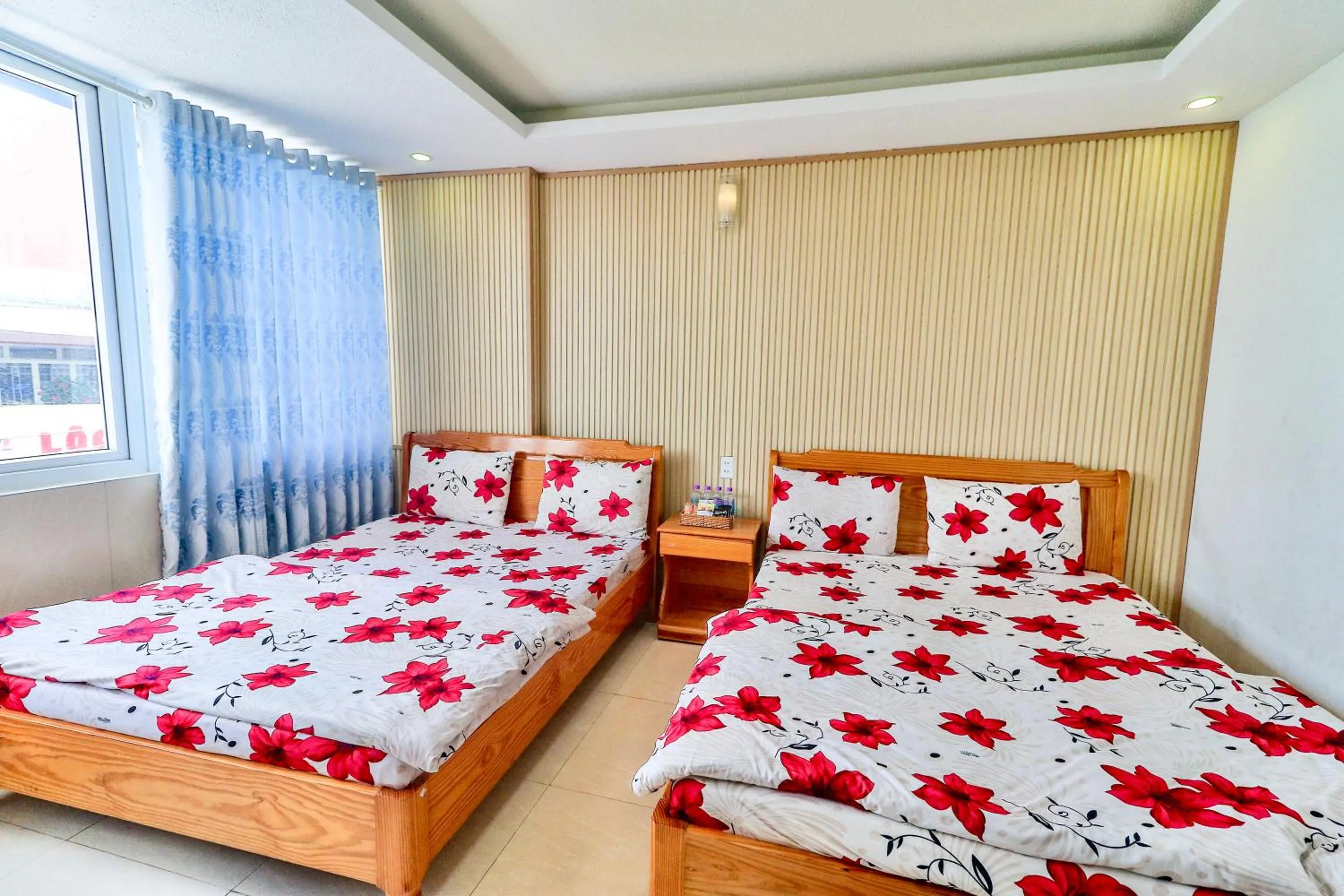 Bed in Hoang Nguyen Hotel