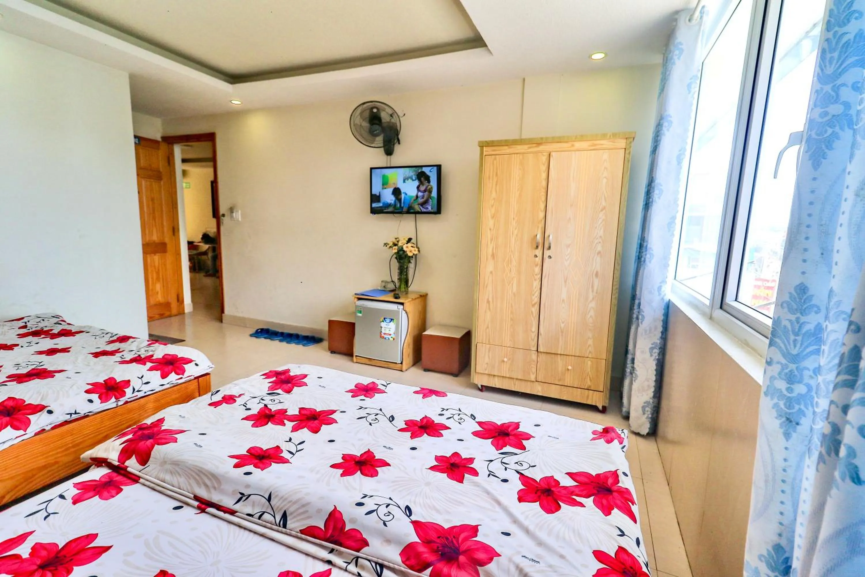 Bed in Hoang Nguyen Hotel