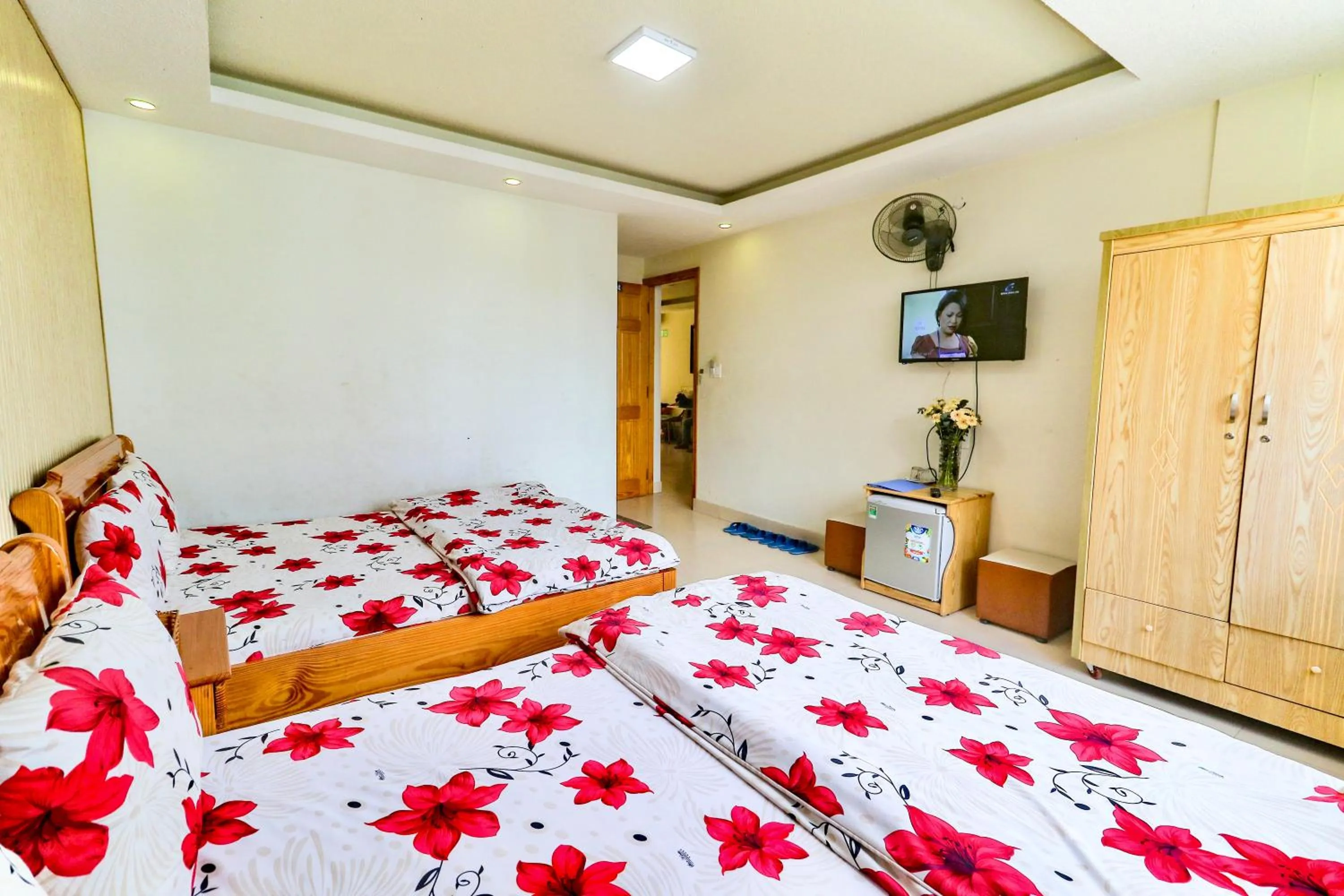 Bed in Hoang Nguyen Hotel