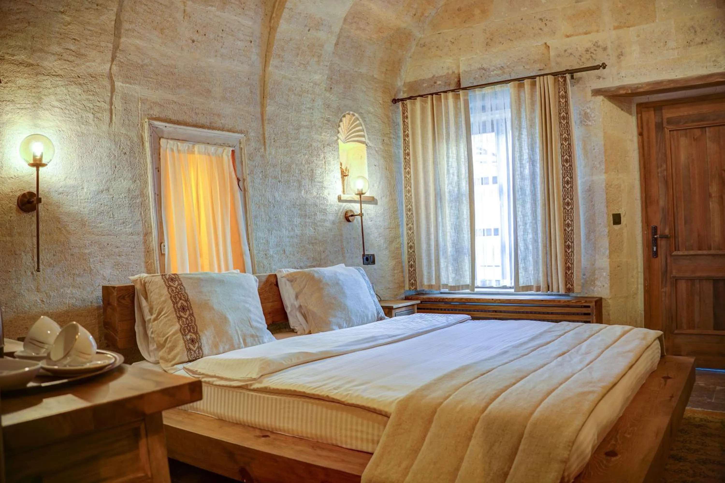 Bed in Cappadocia Alfa Cave Hotel