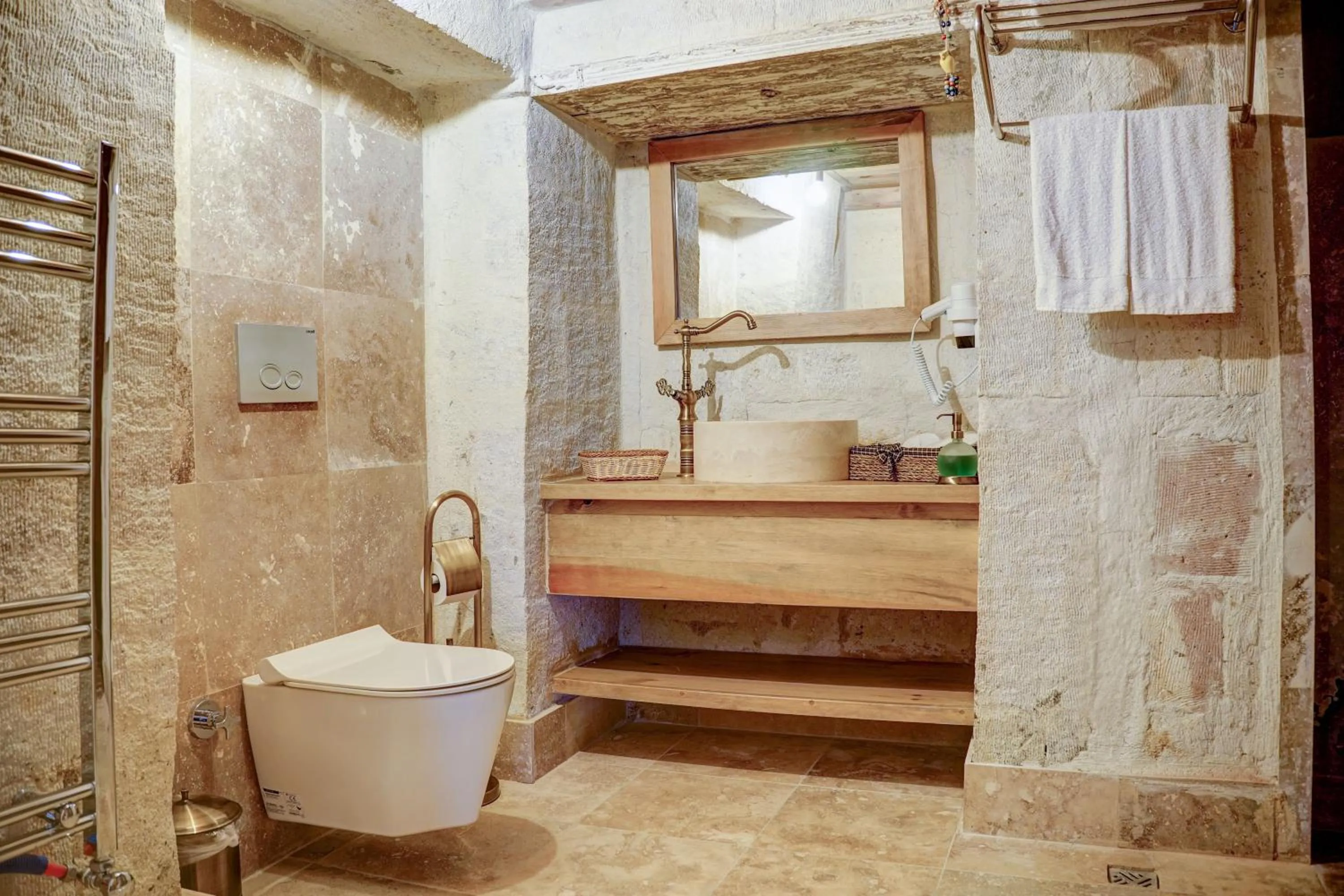 Toilet in Cappadocia Alfa Cave Hotel