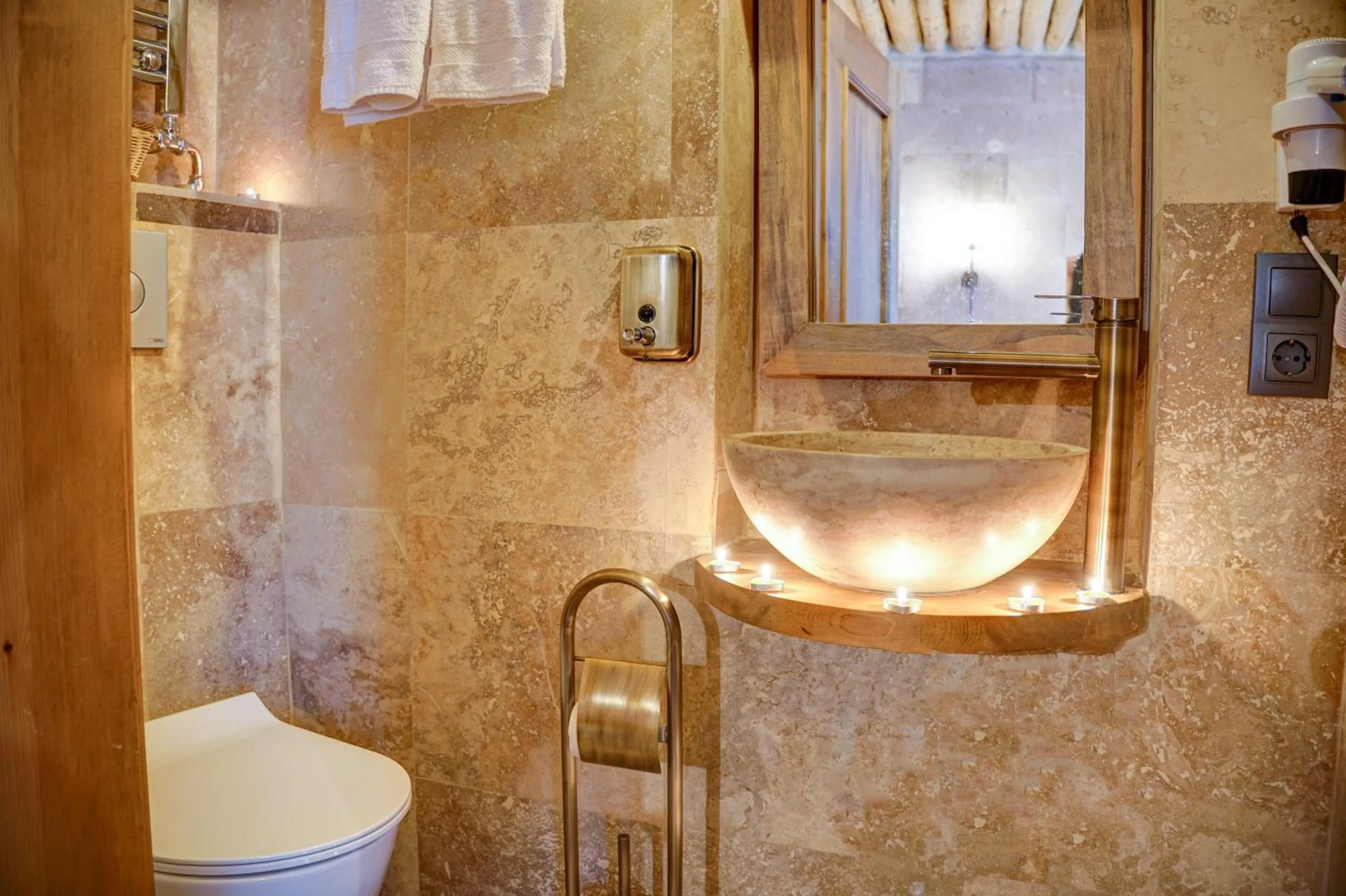 Toilet in Cappadocia Alfa Cave Hotel