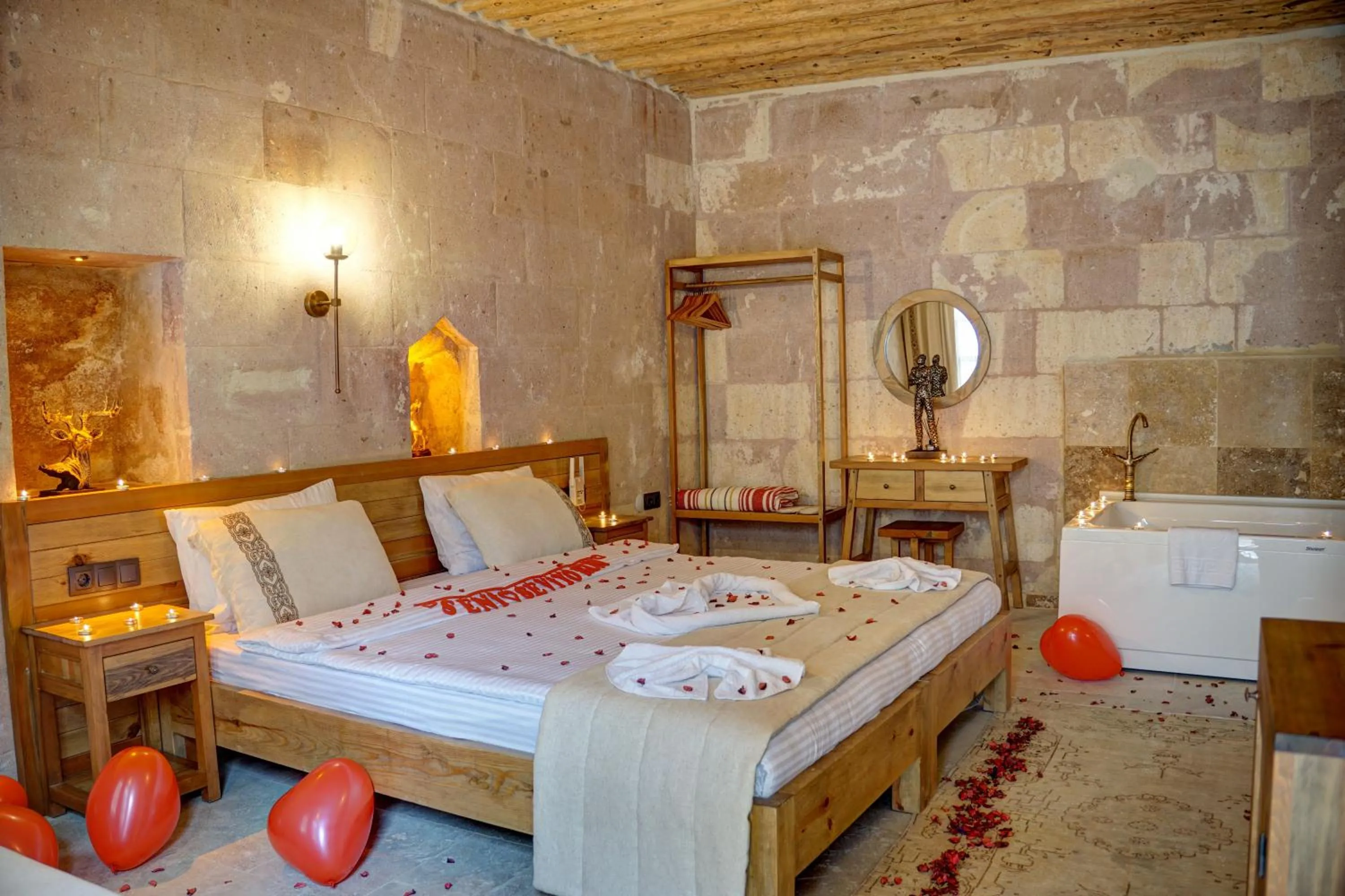 Bed in Cappadocia Alfa Cave Hotel