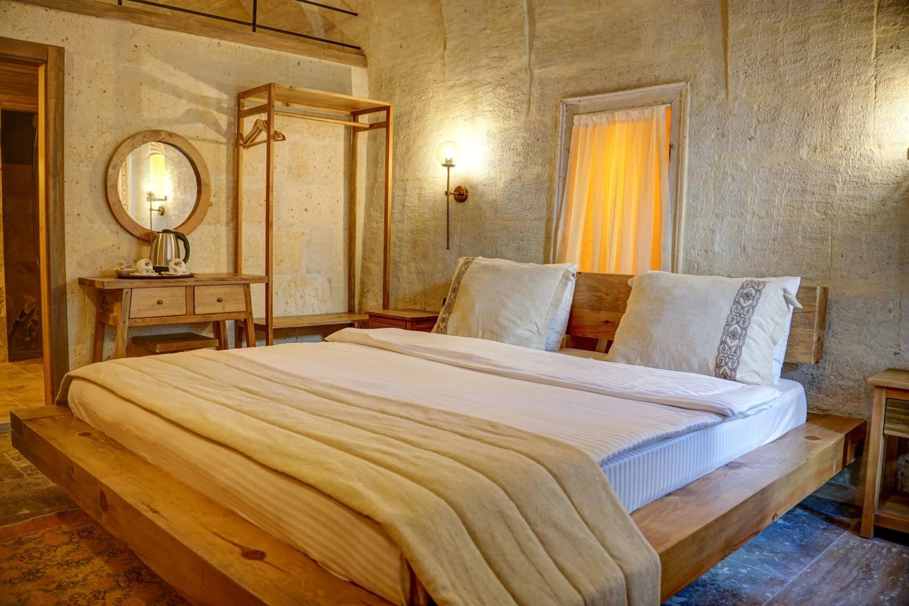 Bed in Cappadocia Alfa Cave Hotel