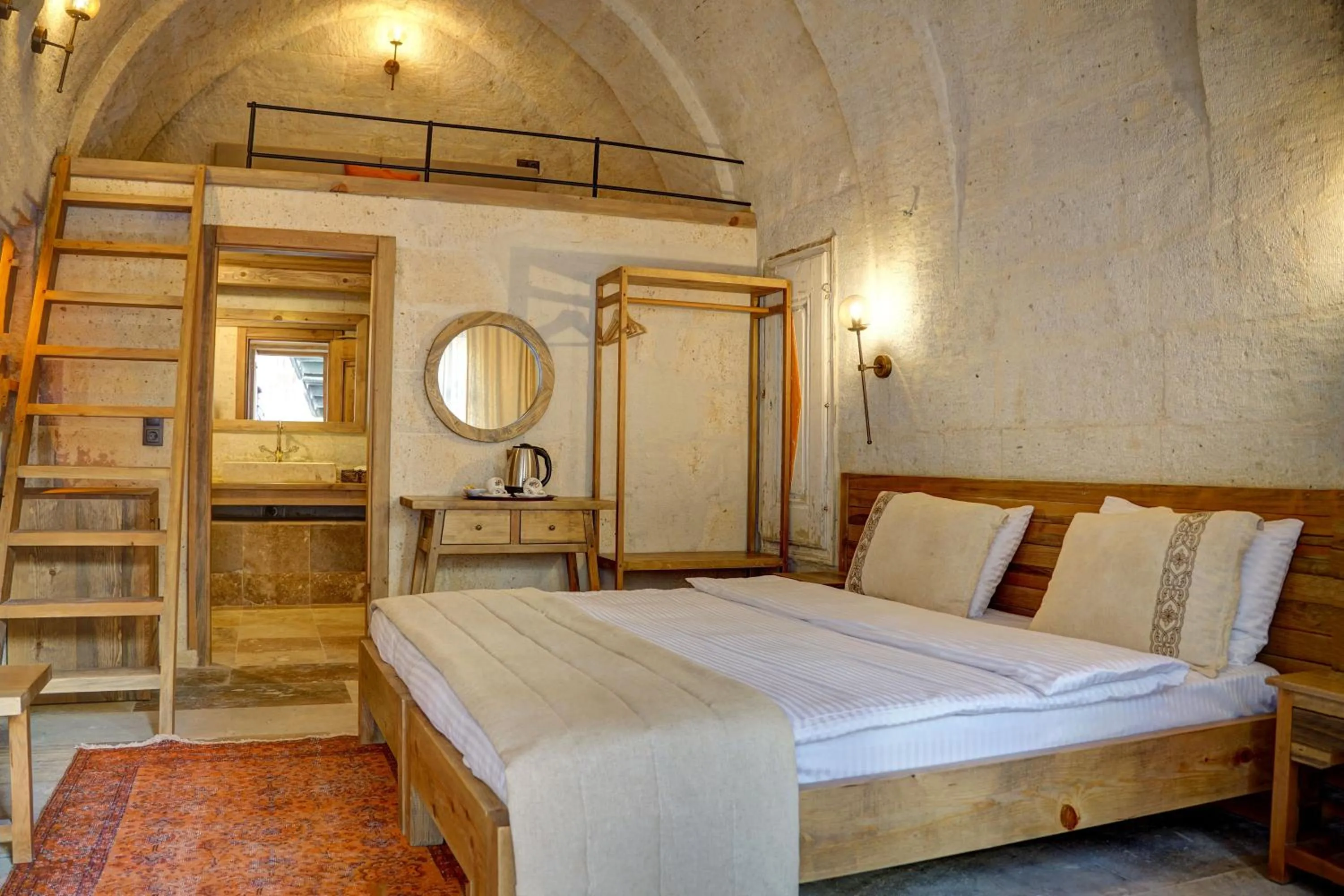 Bed in Cappadocia Alfa Cave Hotel