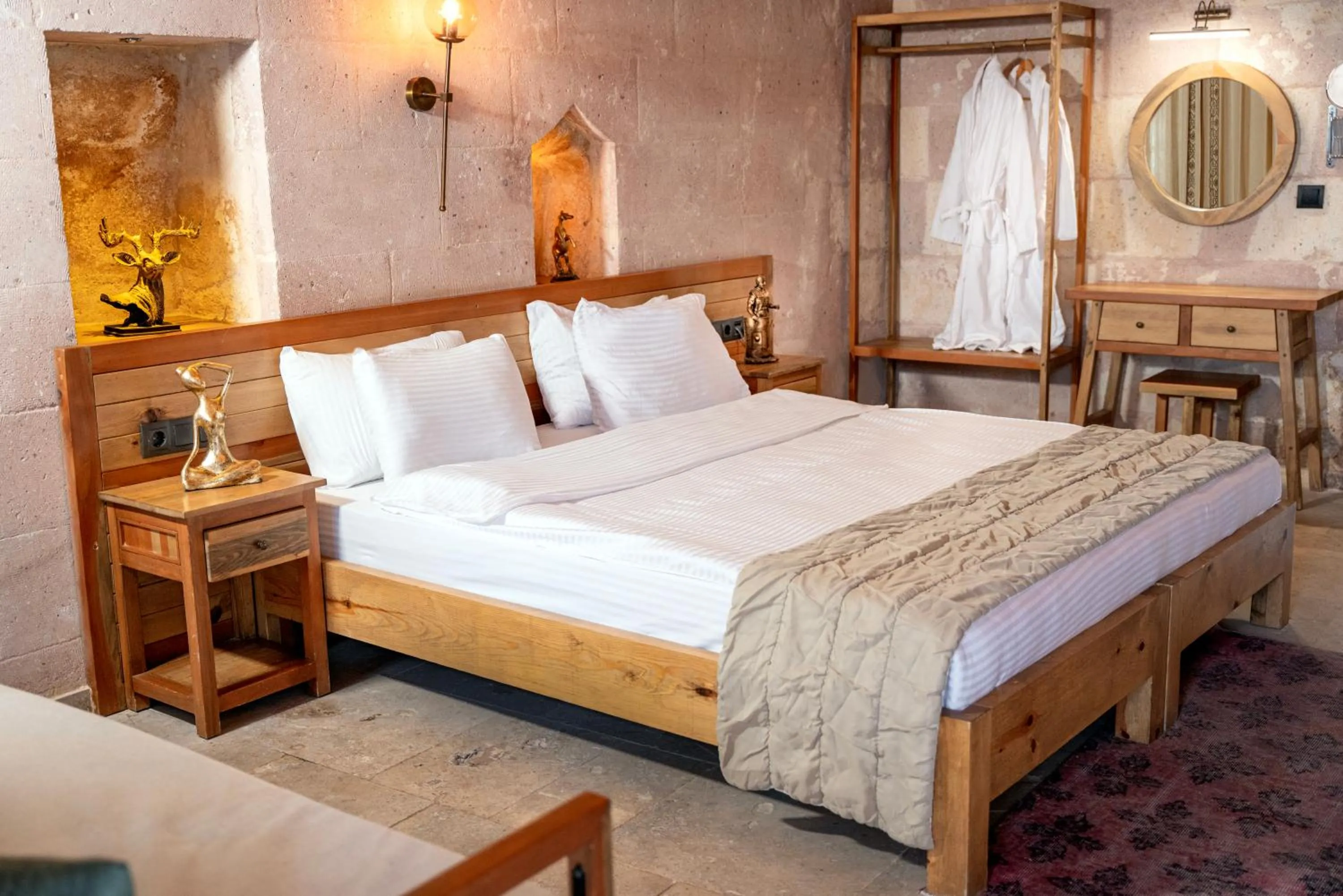 Bed in Cappadocia Alfa Cave Hotel