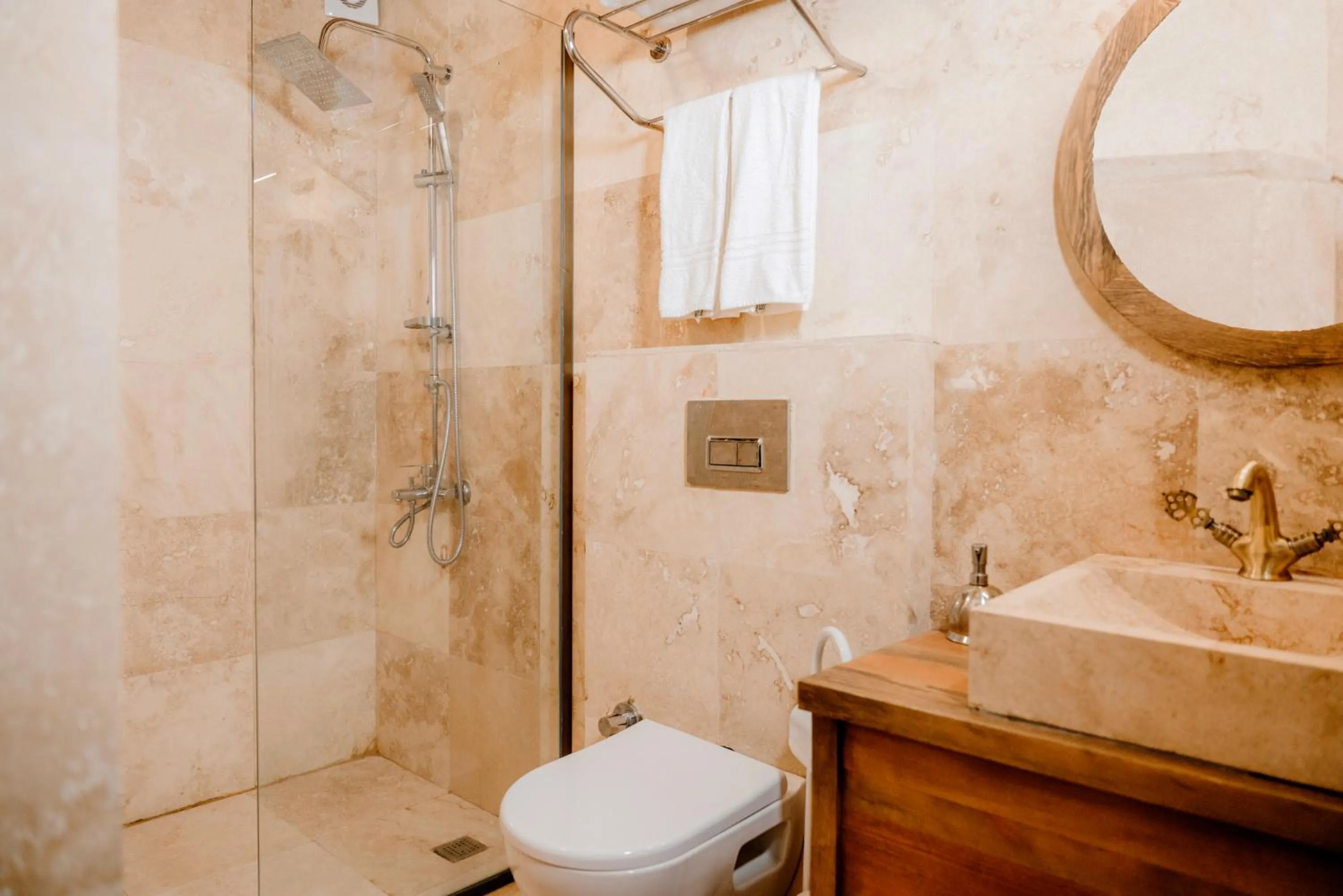 Shower in Cappadocia Alfa Cave Hotel