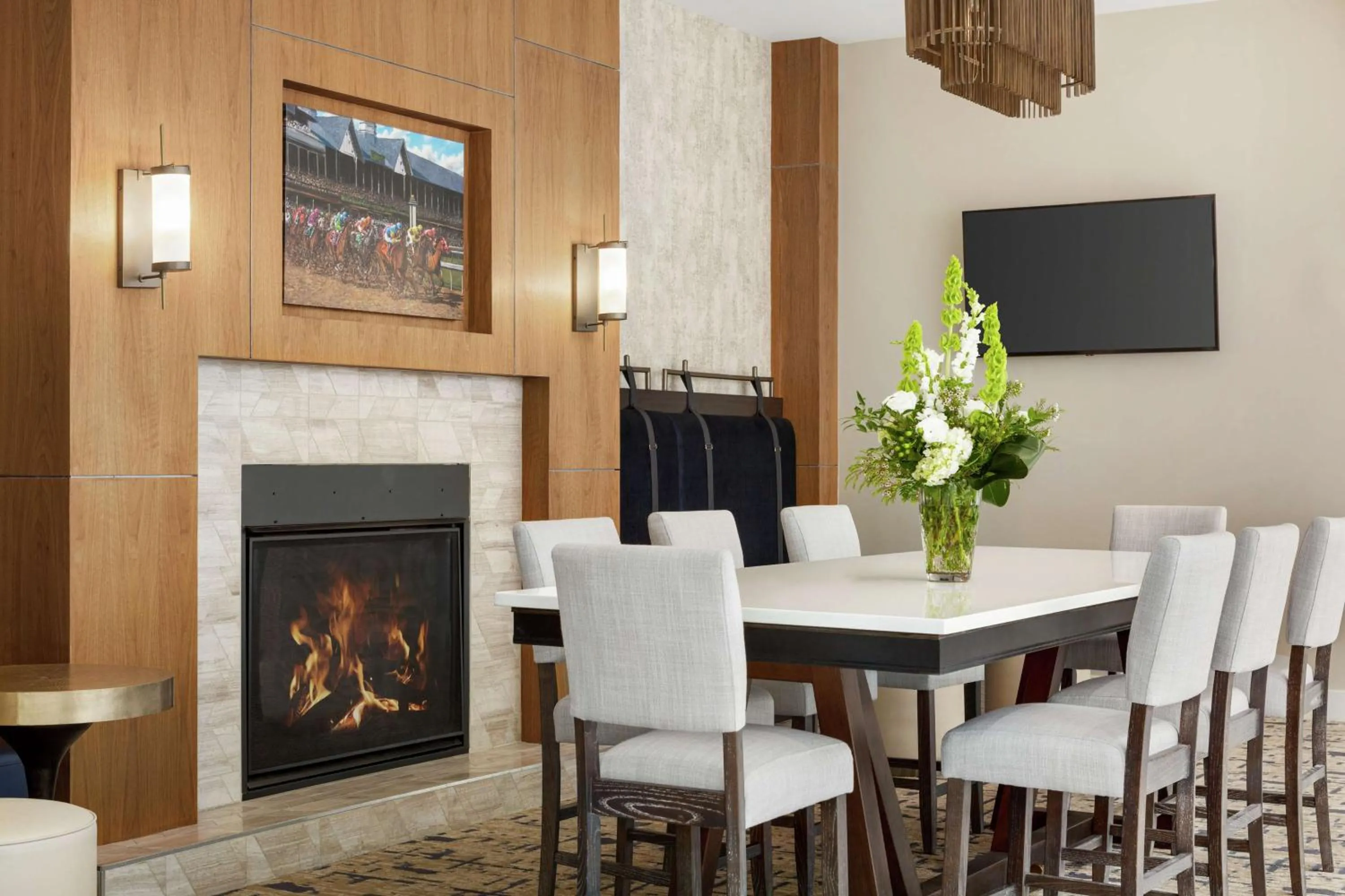 Lobby or reception in Hilton Garden Inn Louisville Downtown