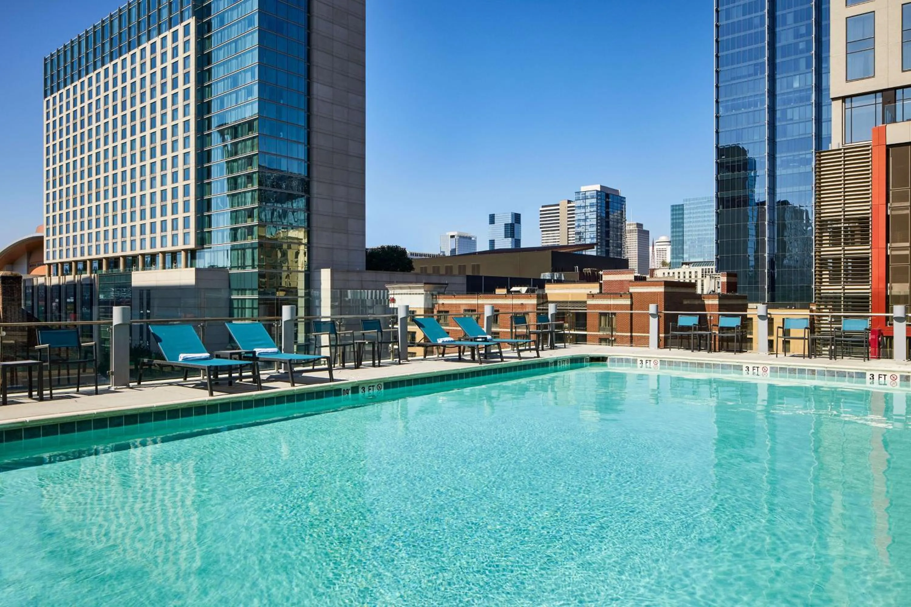 Pool view in Hilton Garden Inn Nashville Downtown Convention Center
