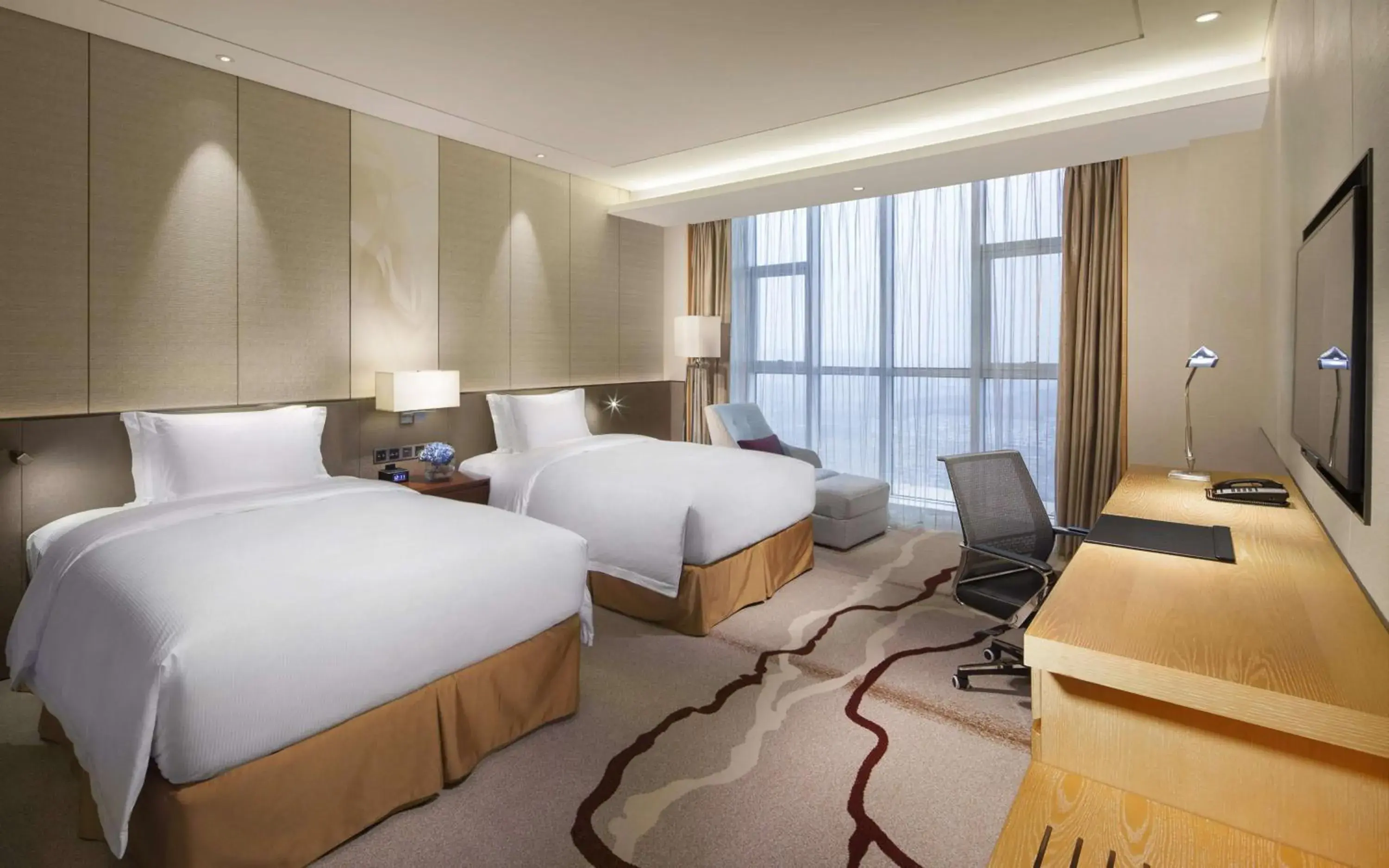 Deluxe Twin Room in DoubleTree by Hilton Hotel Qingdao-Jimo Ancient City Deluxe Twin Room in DoubleTree by Hilton Hotel Qingdao-Jimo Ancient City