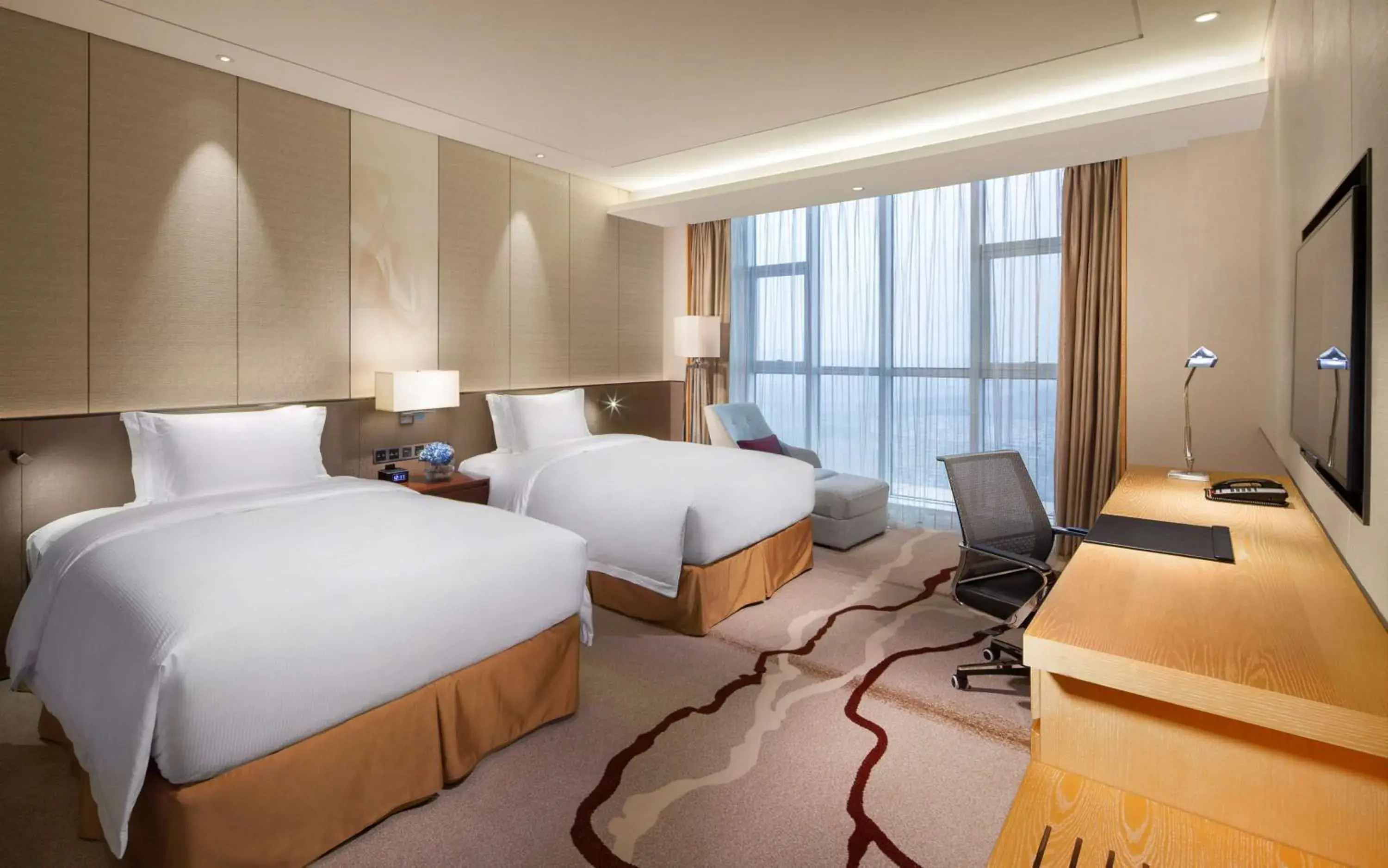Twin Room in DoubleTree by Hilton Hotel Qingdao-Jimo Ancient City Twin Room in DoubleTree by Hilton Hotel Qingdao-Jimo Ancient City