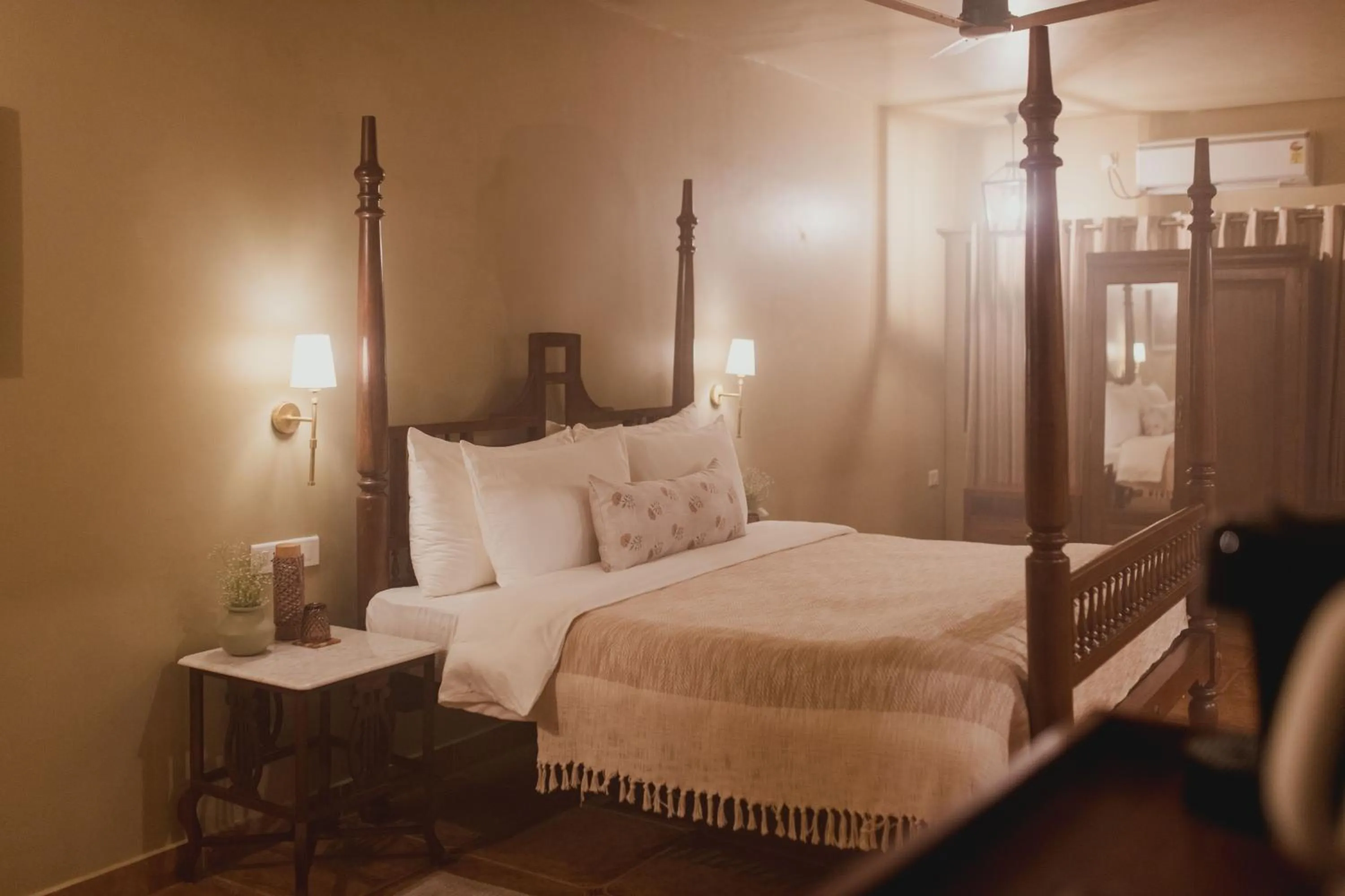 Bedroom, Bed in Brij Paraiso Saligao, Goa - An Indo-Portuguese Villa