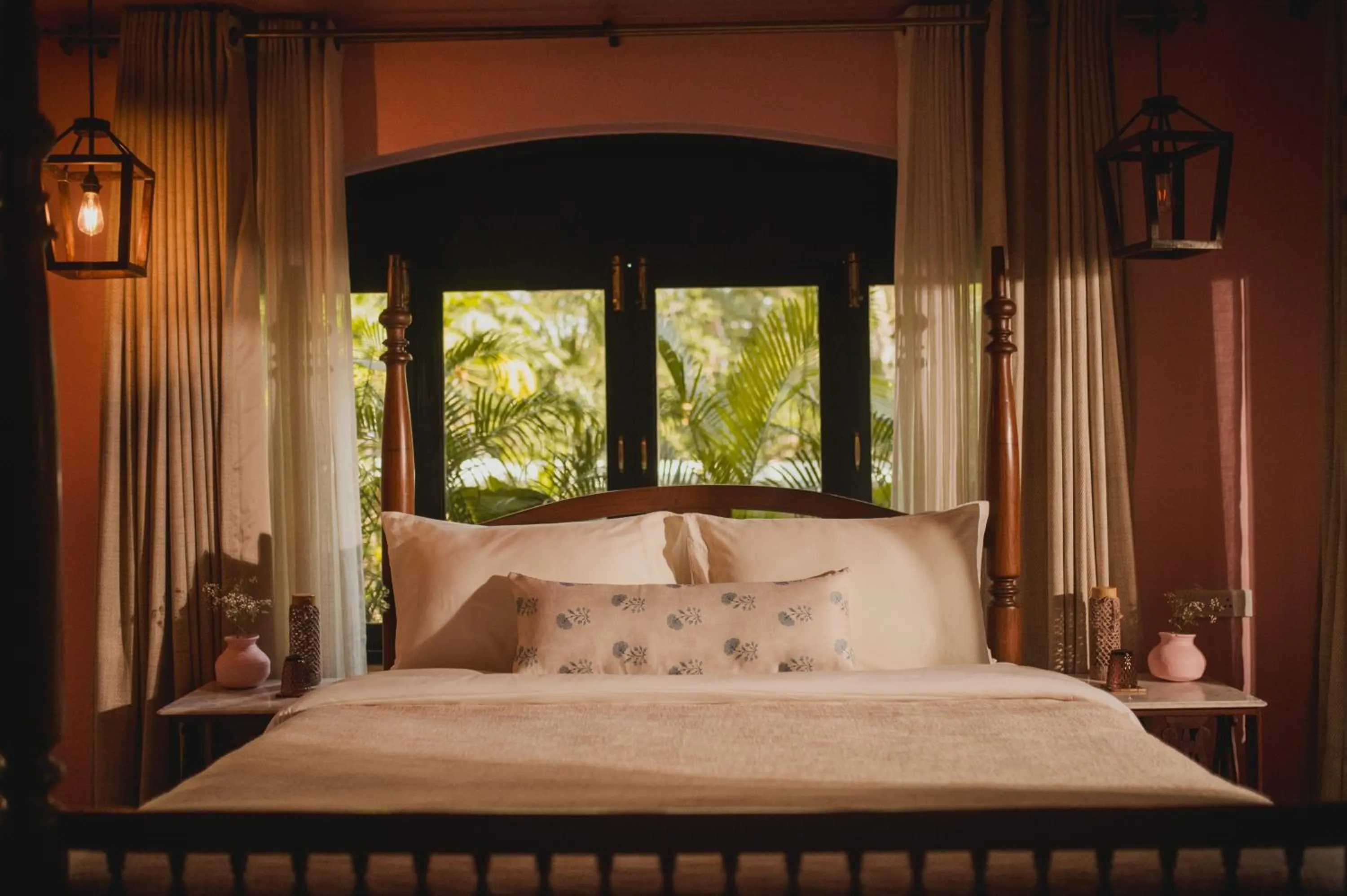 Bedroom, Bed in Brij Paraiso Saligao, Goa - An Indo-Portuguese Villa