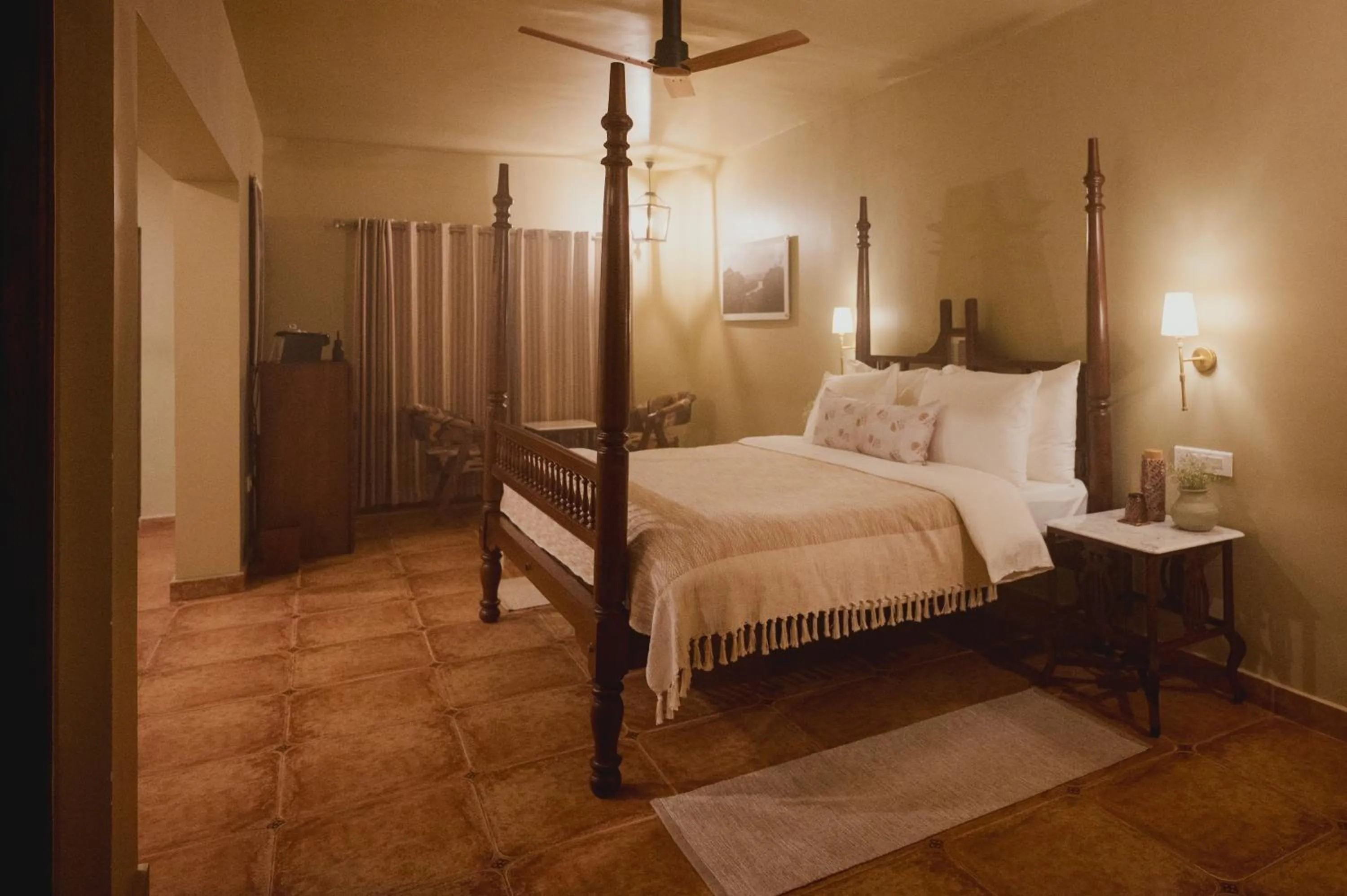 Photo of the whole room, Bed in Brij Paraiso Saligao, Goa - An Indo-Portuguese Villa