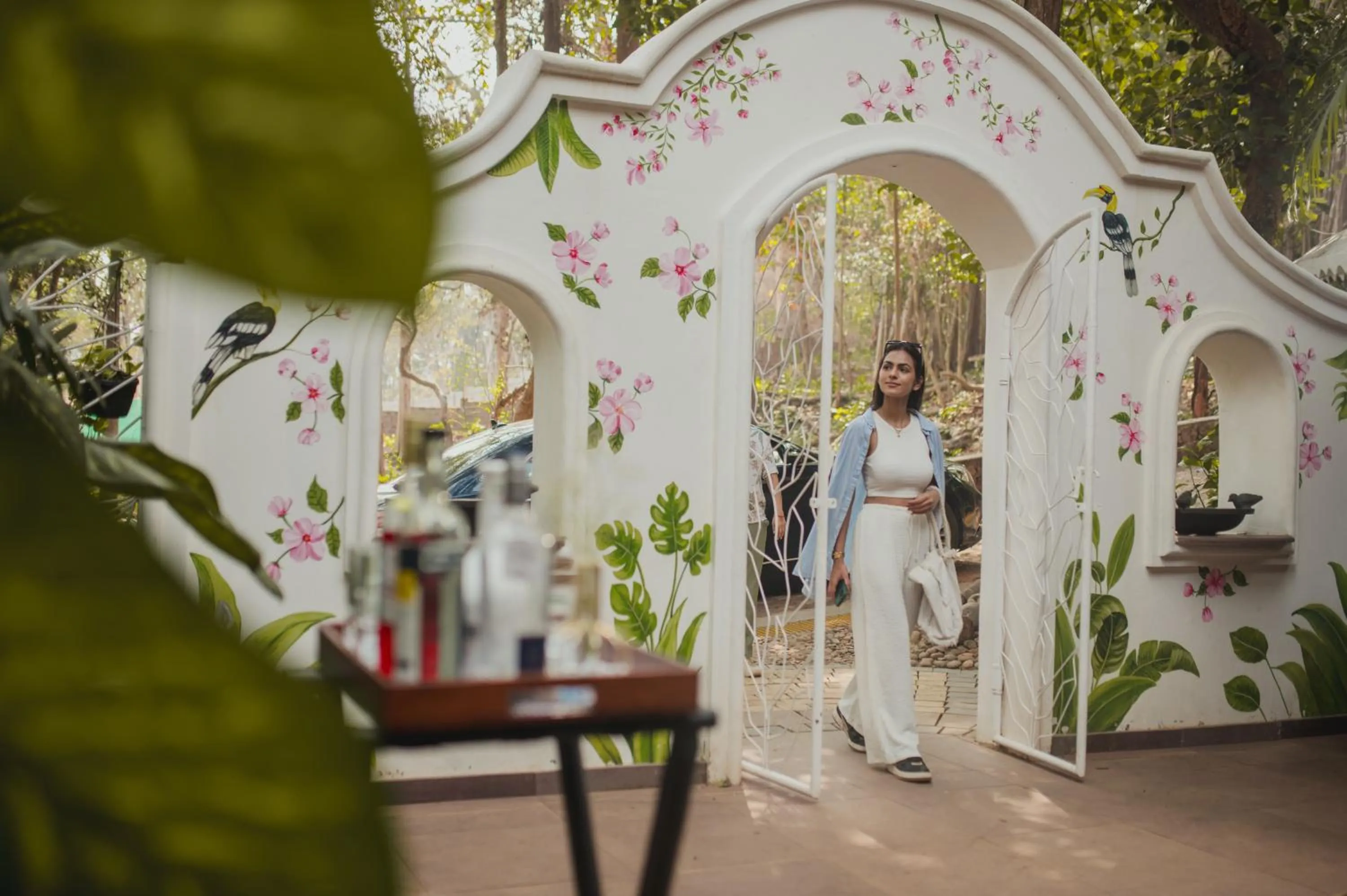 Facade/entrance in Brij Paraiso Saligao, Goa - An Indo-Portuguese Villa