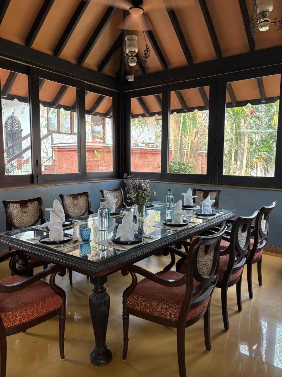 Breakfast in Brij Paraiso Saligao, Goa - An Indo-Portuguese Villa