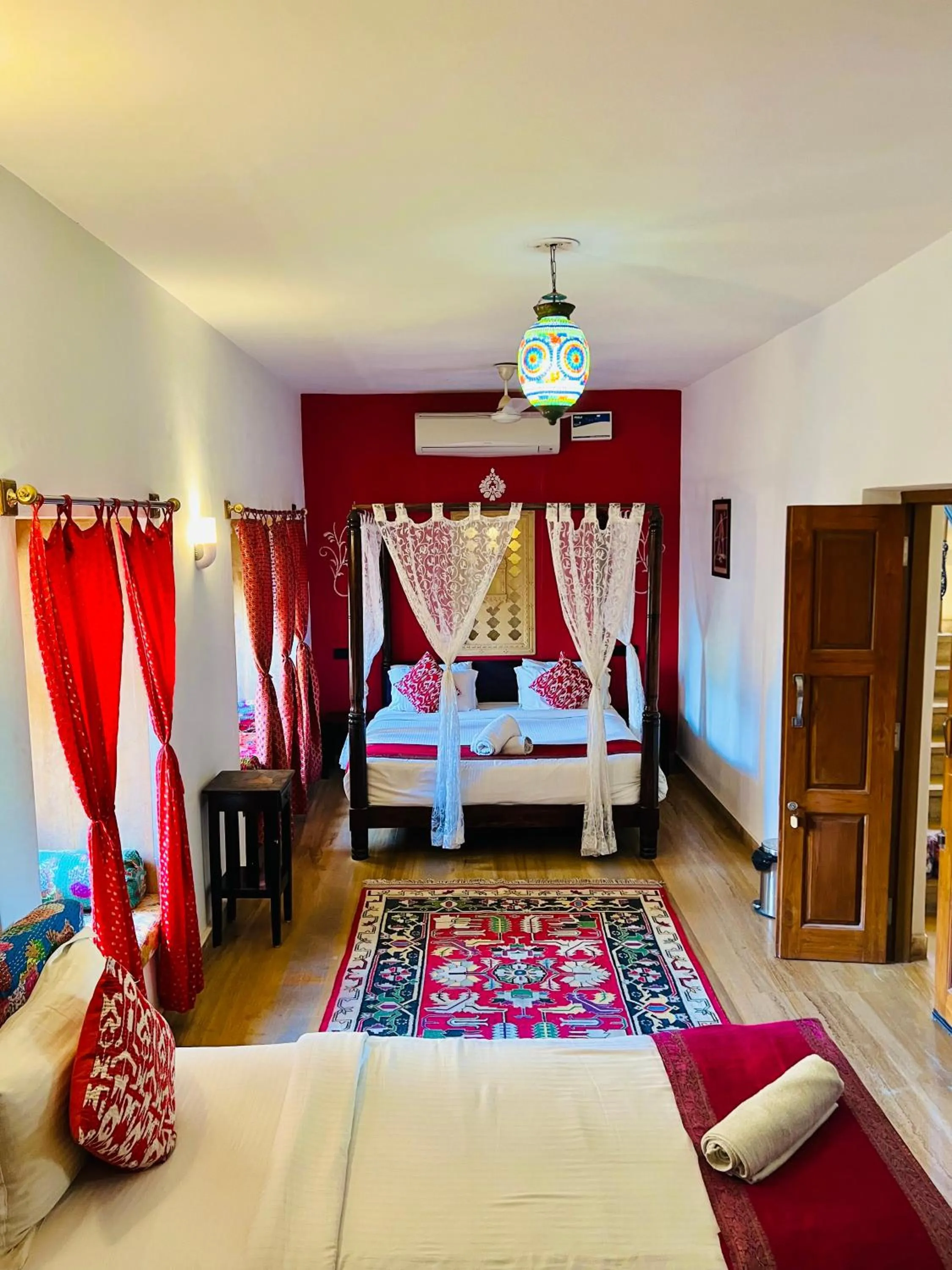 Bedroom, Bed in Hotel Jaisan Haveli