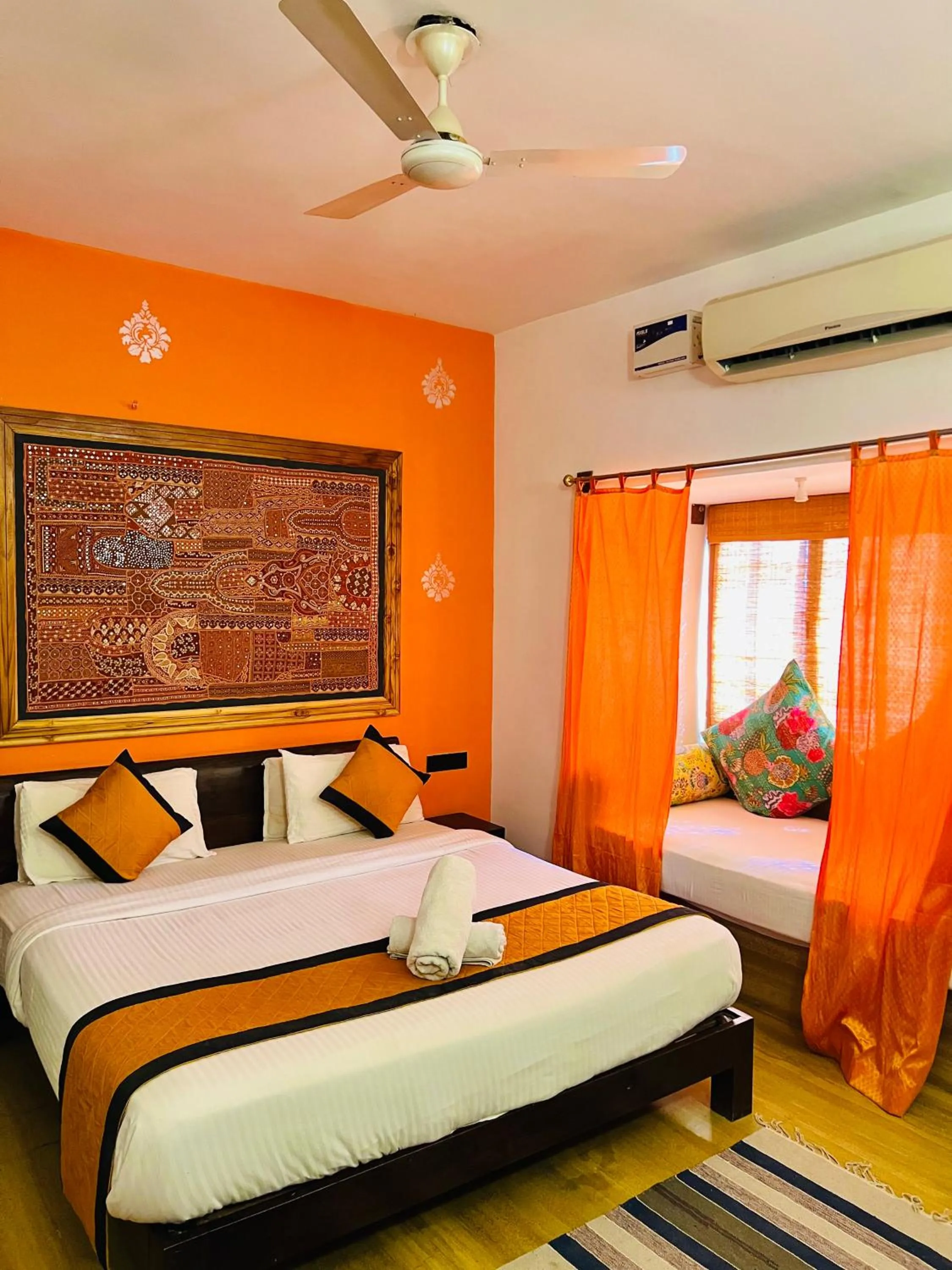 Coffee/tea facilities, Bed in Hotel Jaisan Haveli