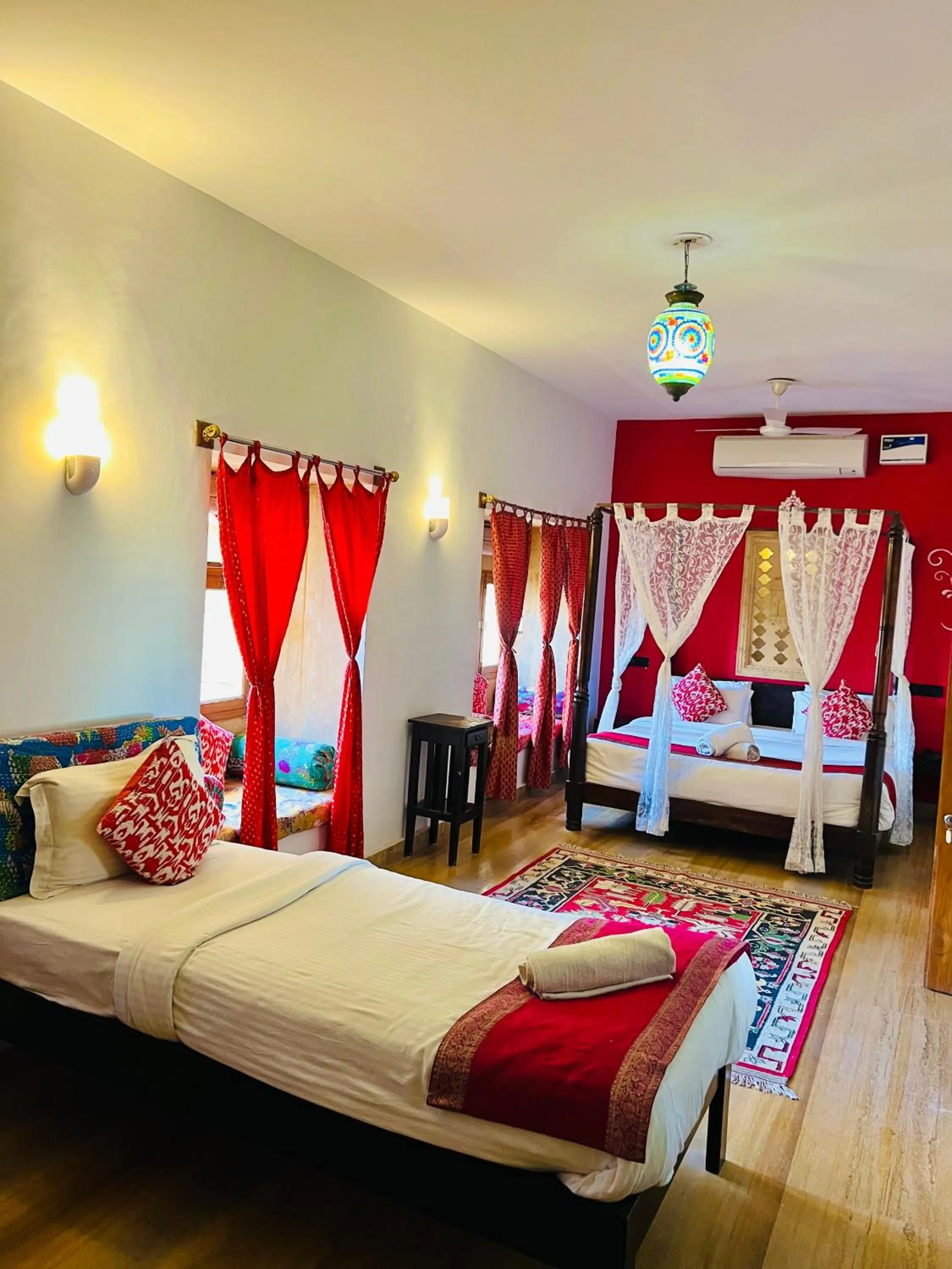 Bedroom, Bed in Hotel Jaisan Haveli