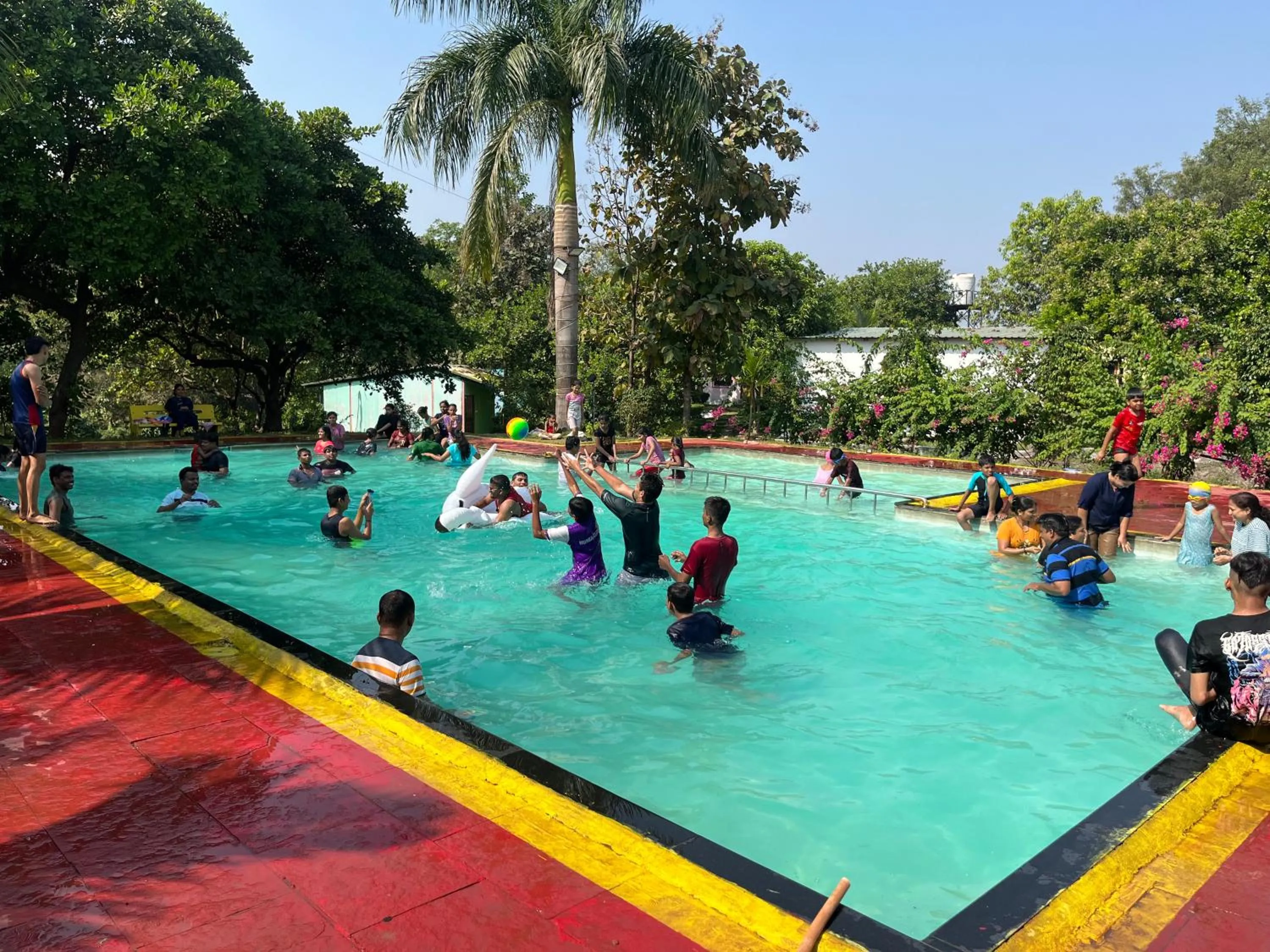Swimming pool in RK'S Resort Karjat