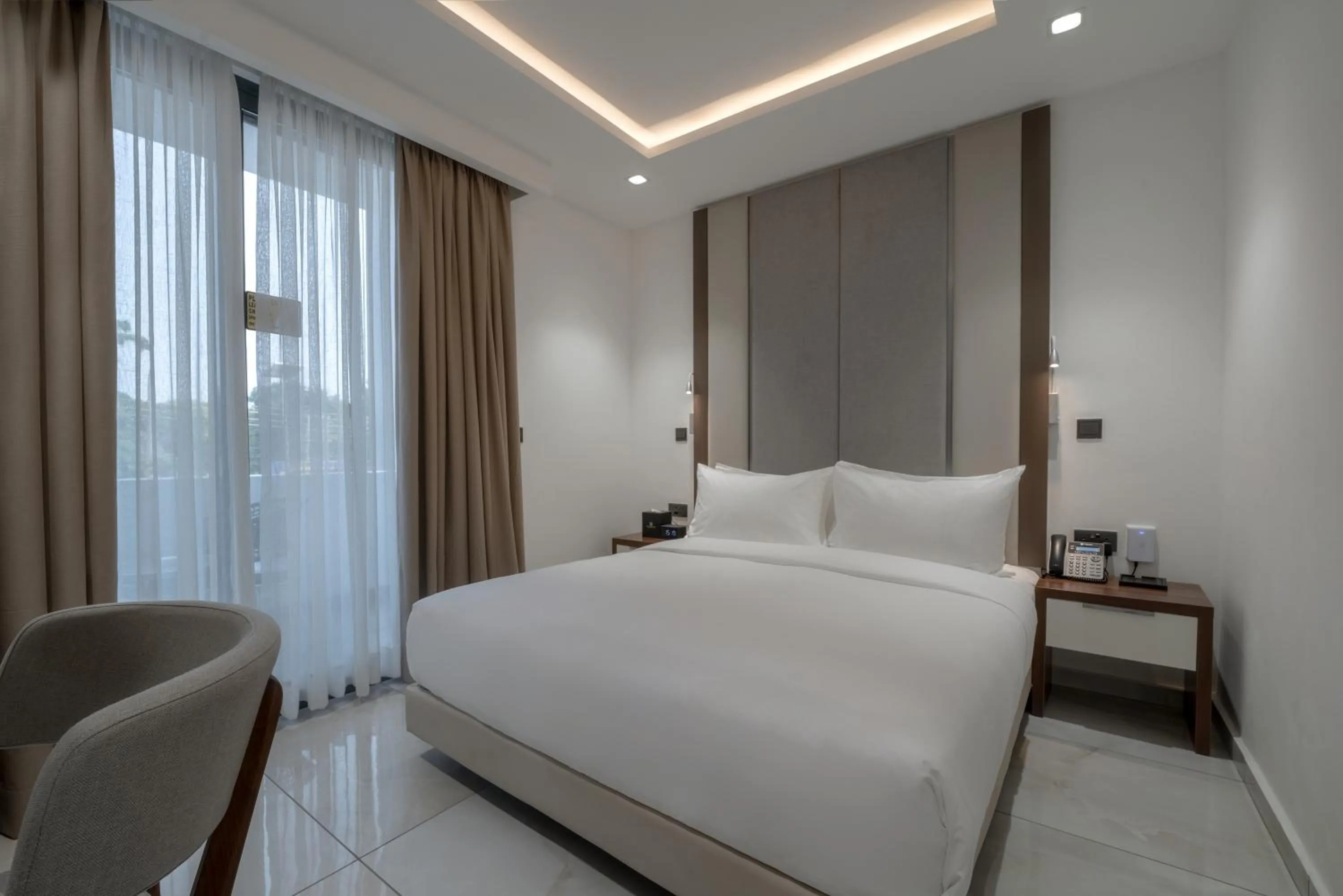 Bed in The Pelican Hotel Cantonments Accra