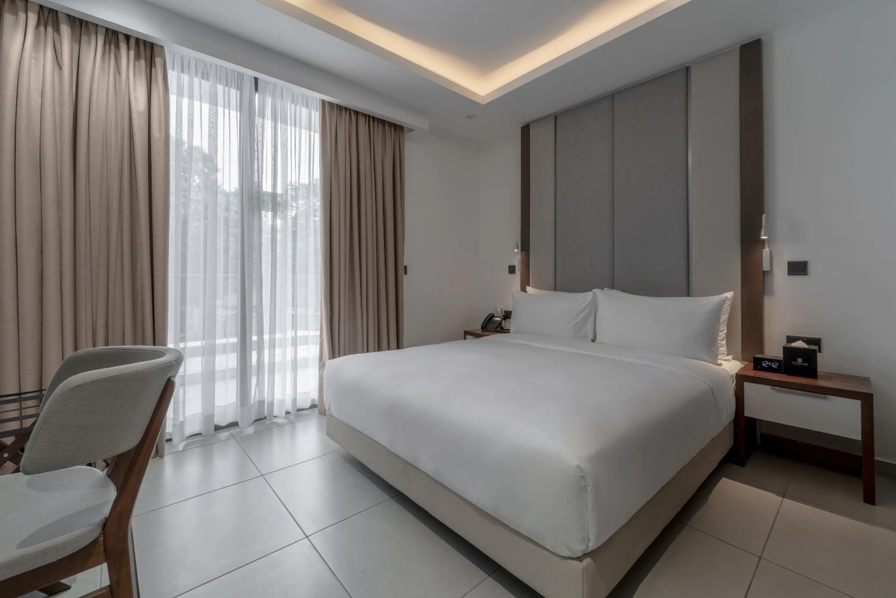 Bed in The Pelican Hotel Cantonments Accra