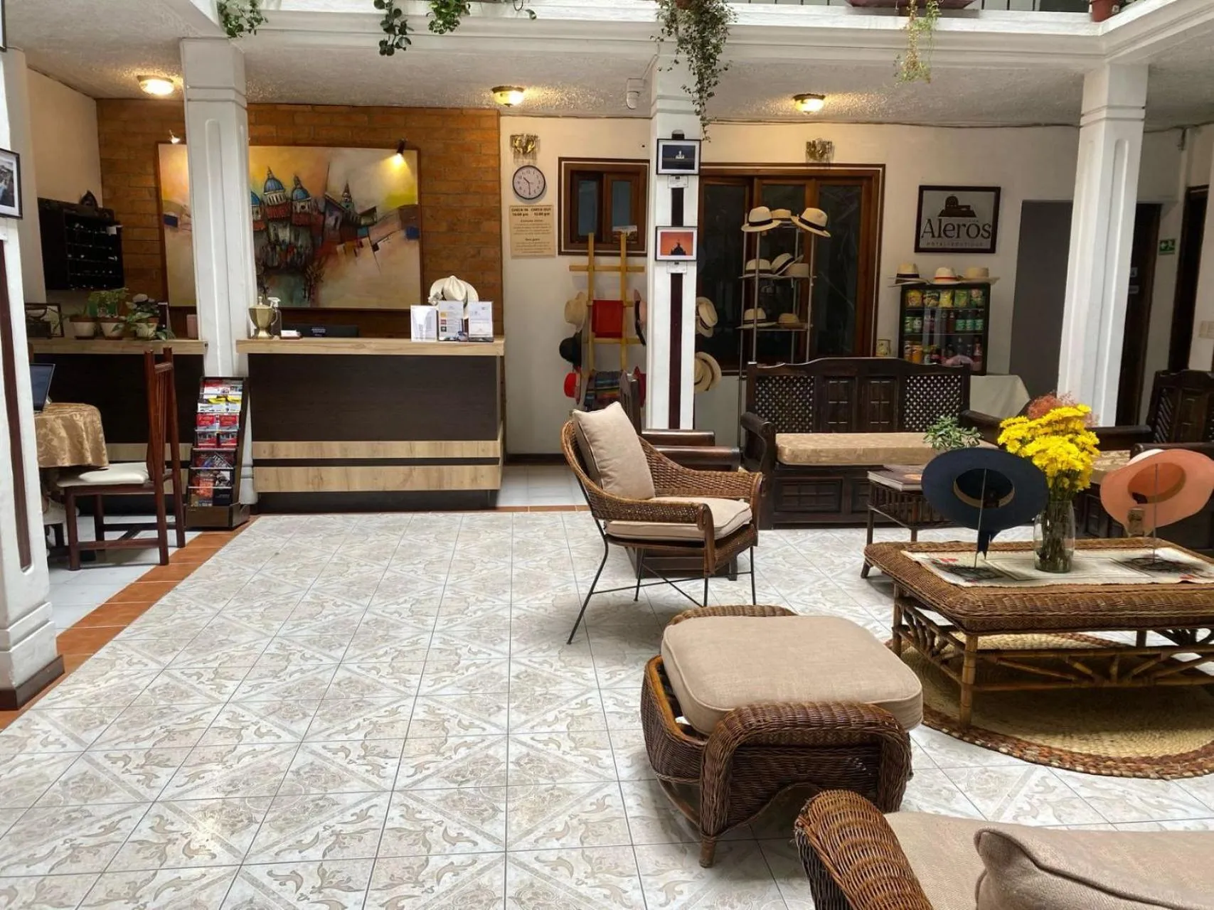 Living room in Aleros Hotel Boutique