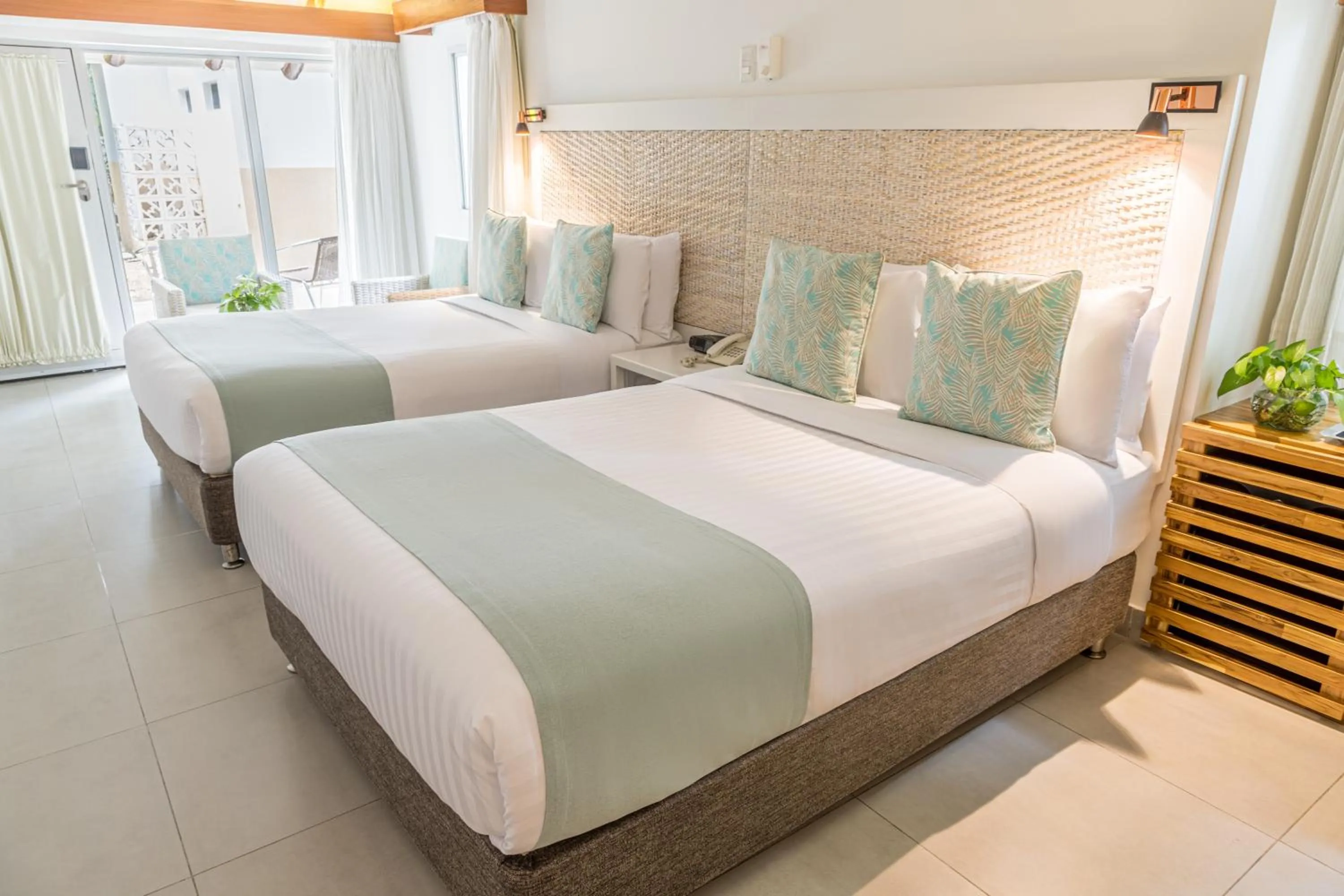 Bed in Hotel Irotama Bungalows & Bohios