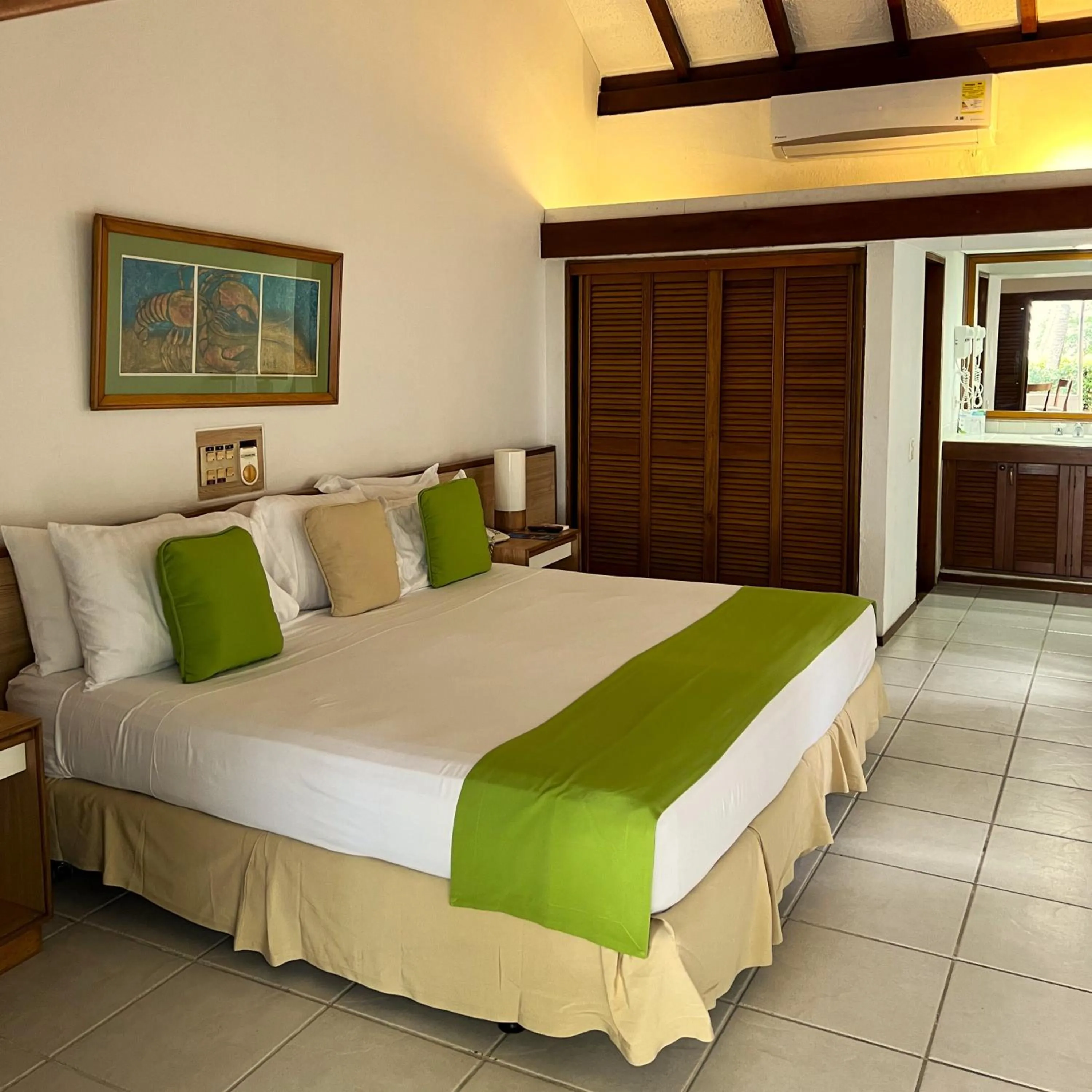 Bed in Hotel Irotama Bungalows & Bohios