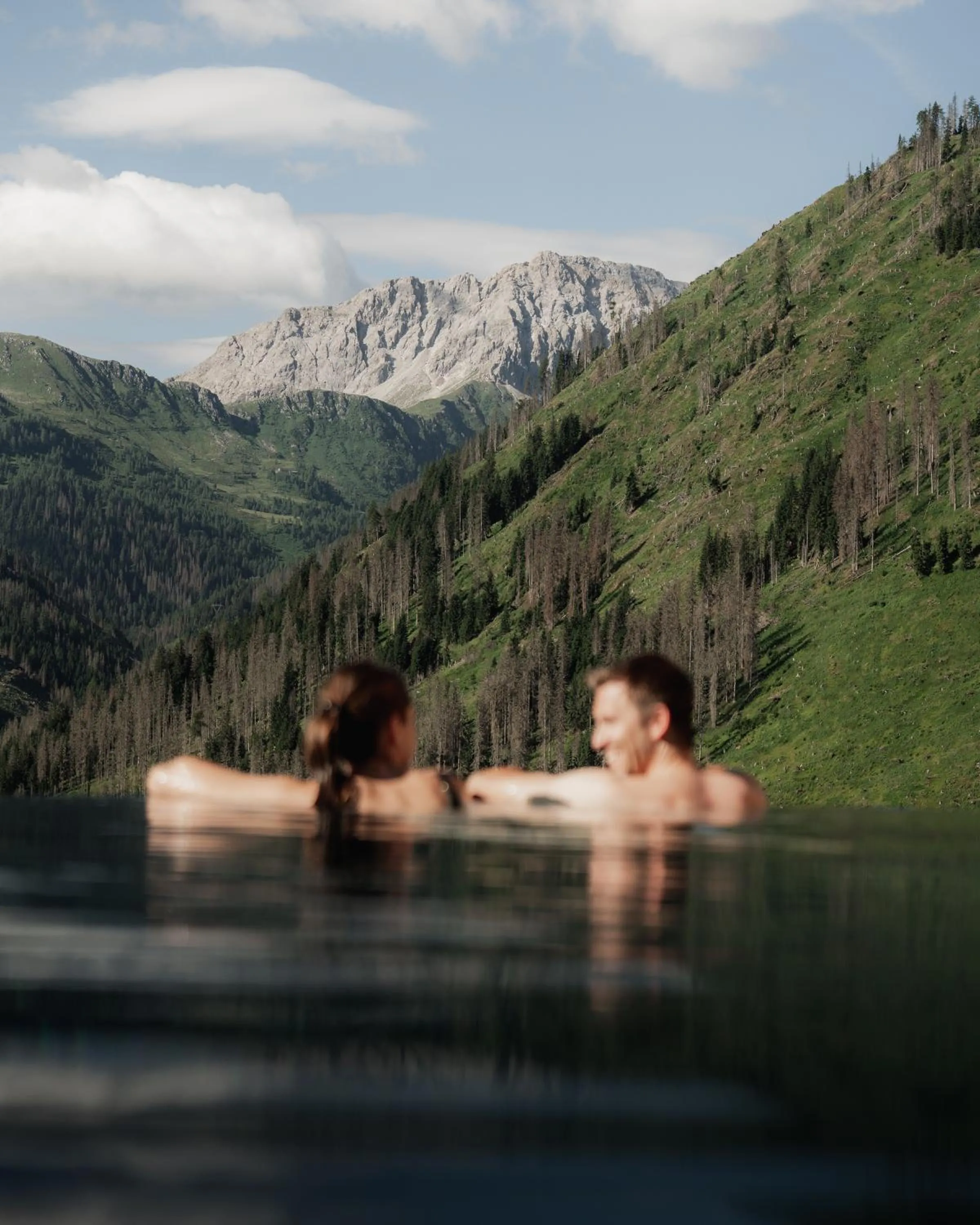 Swimming pool in Almfamilyhotel Scherer
