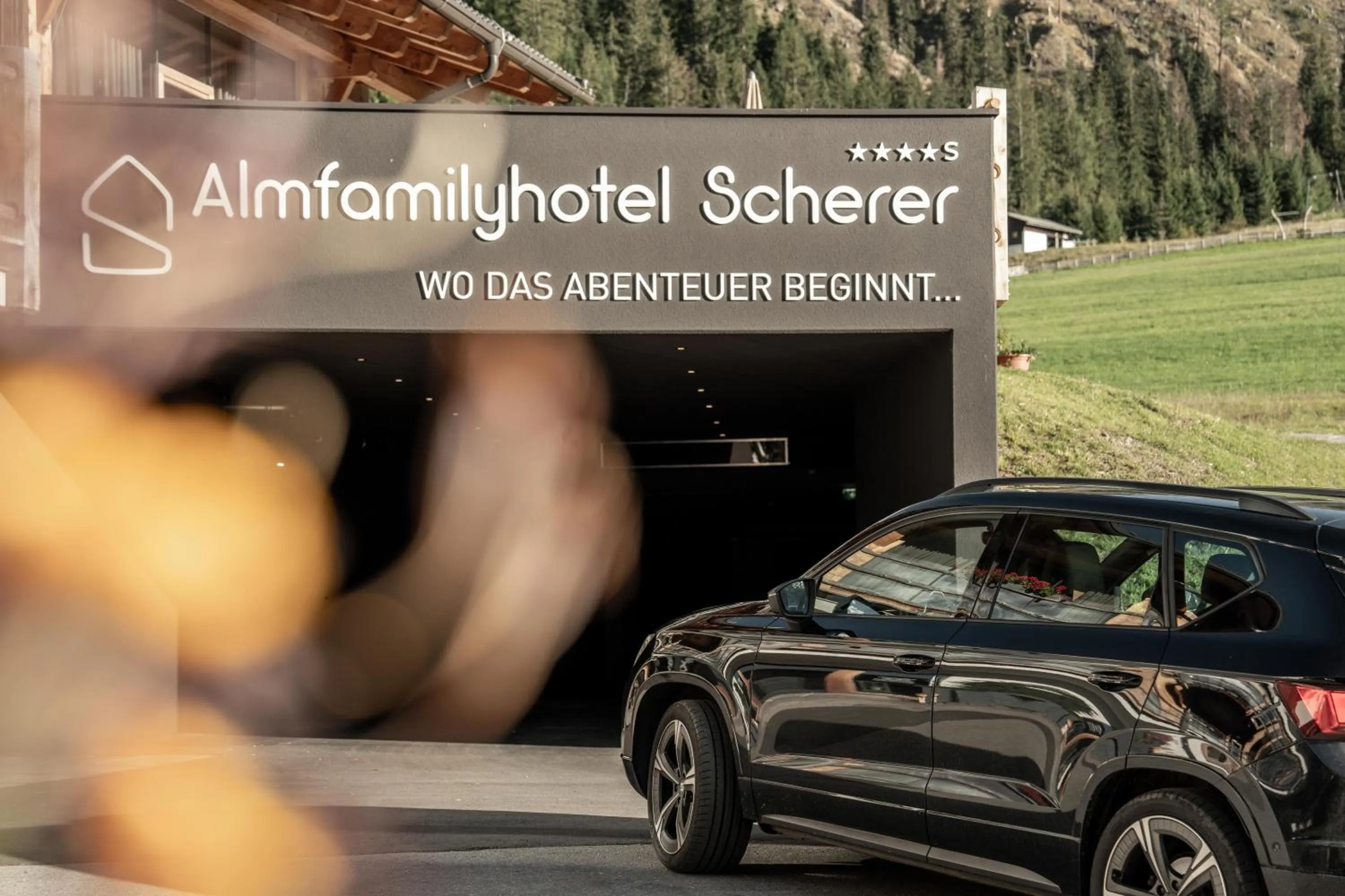 Parking in Almfamilyhotel Scherer