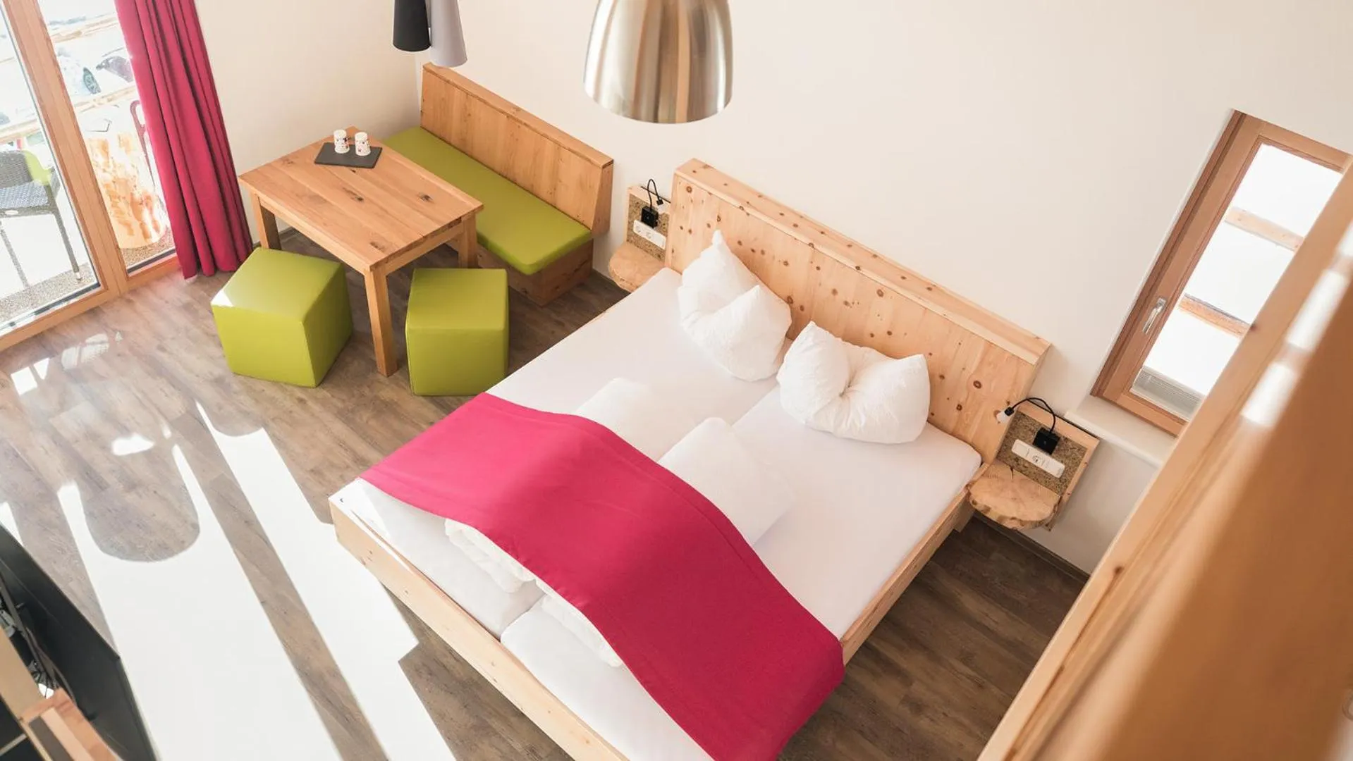 Bed in Almfamilyhotel Scherer