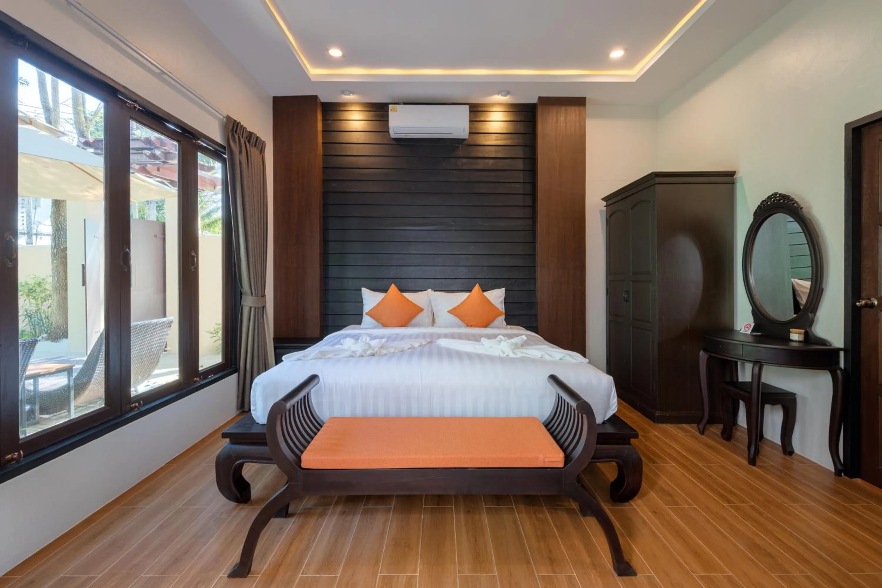 Bed in Blue Palm Residence Kata