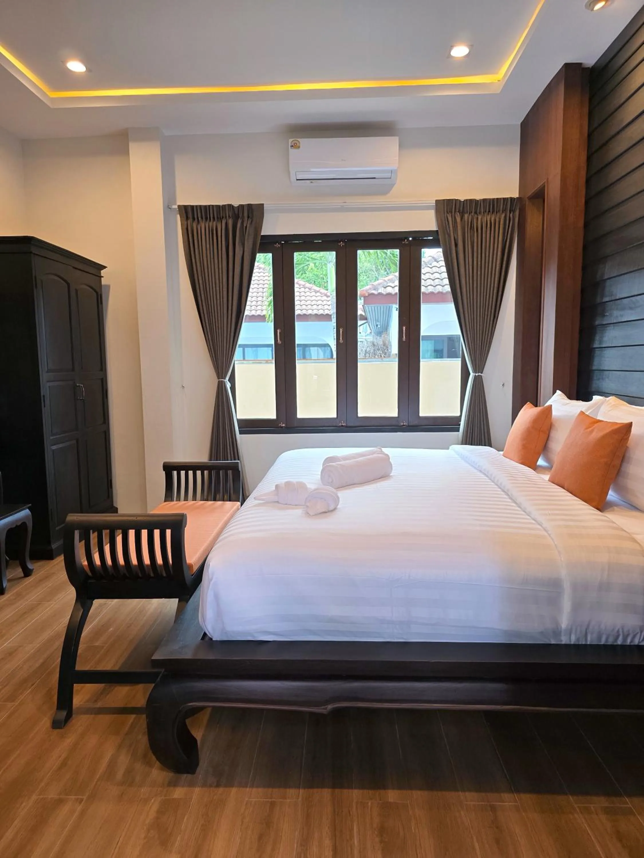 Bedroom, Bed in Blue Palm Residence Kata