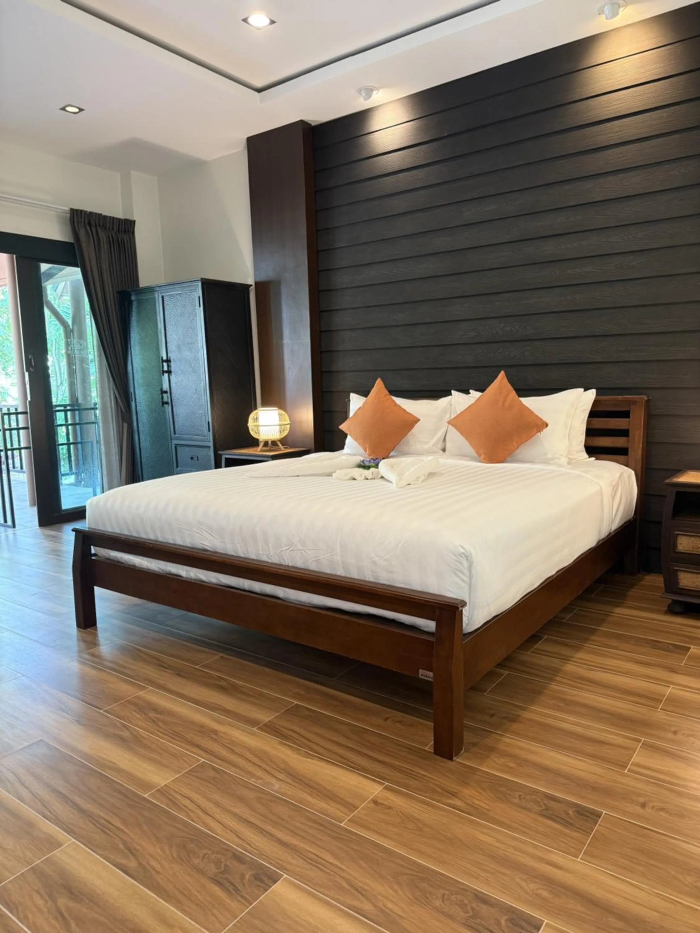 Bedroom, Bed in Blue Palm Residence Kata