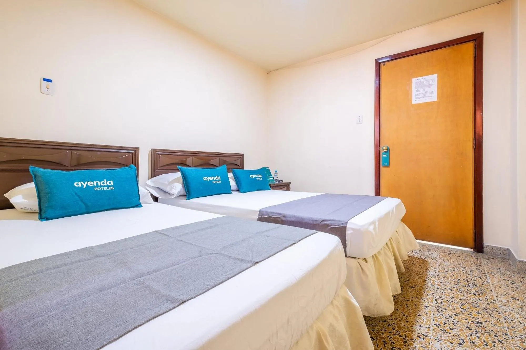 Bed in Hotel Almirante