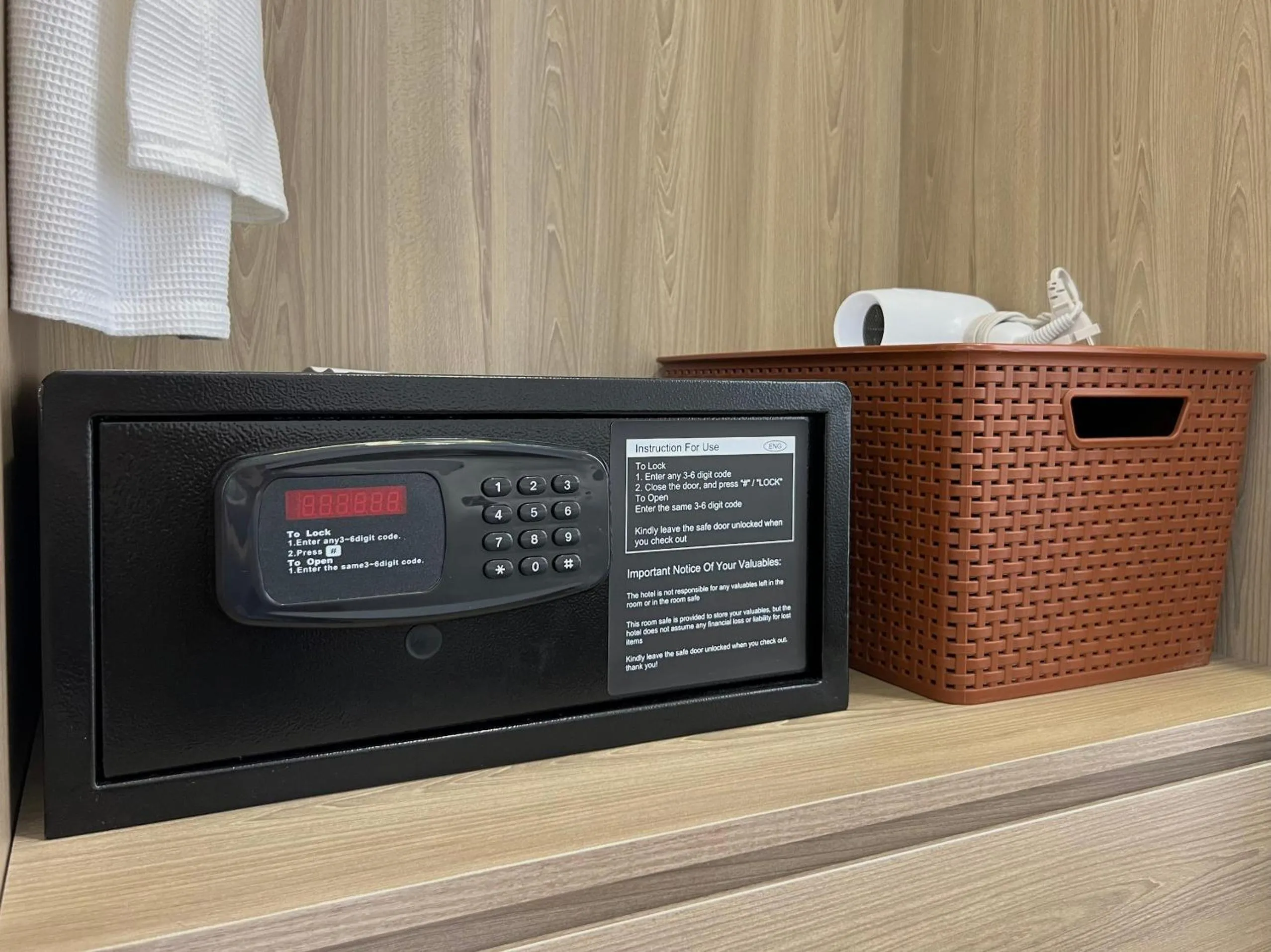 safe in 22Land Legend Hotel & Residence